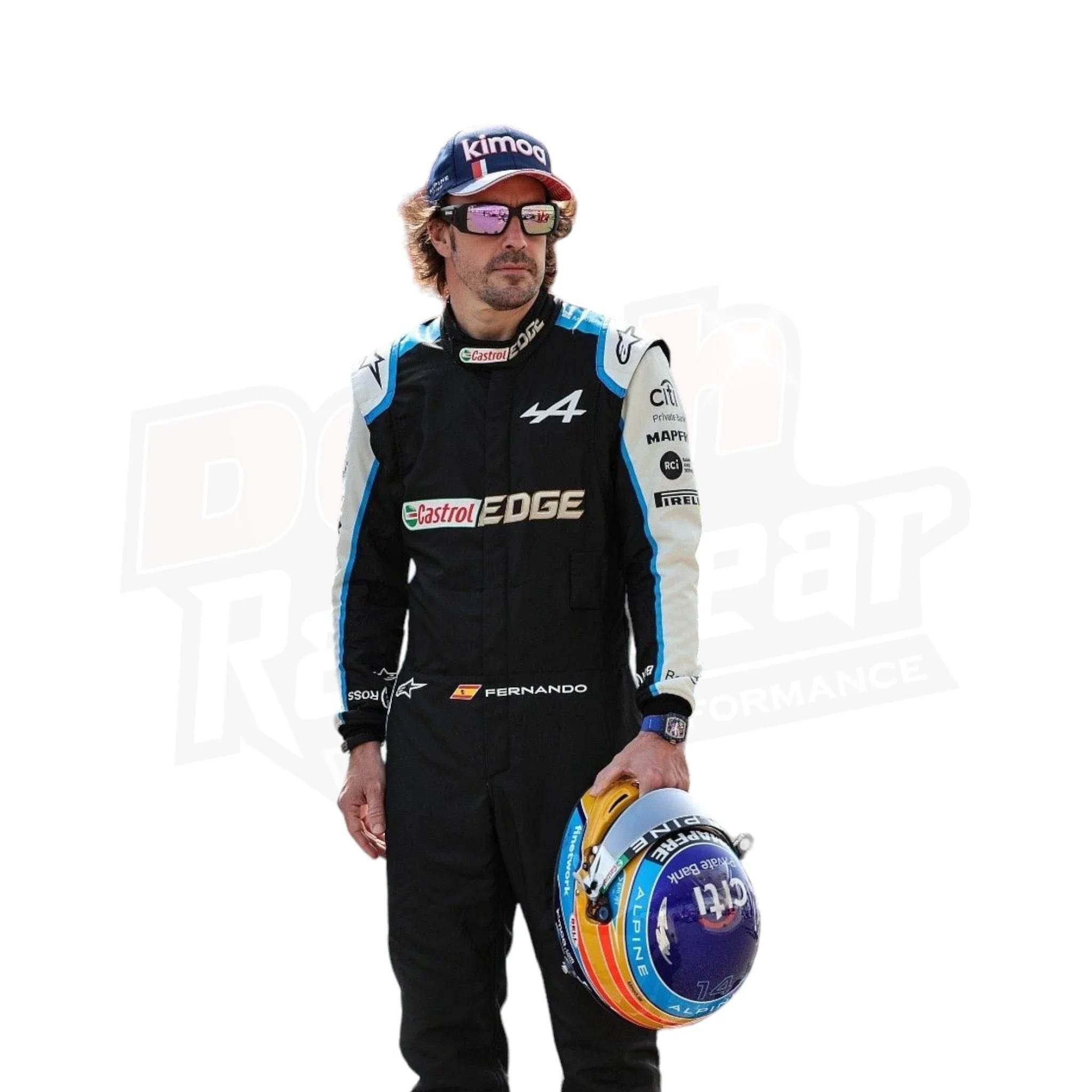 2021 FERNANDO ALONSO ALPHINE F1 RACE SUIT - Dash Racegear Store
