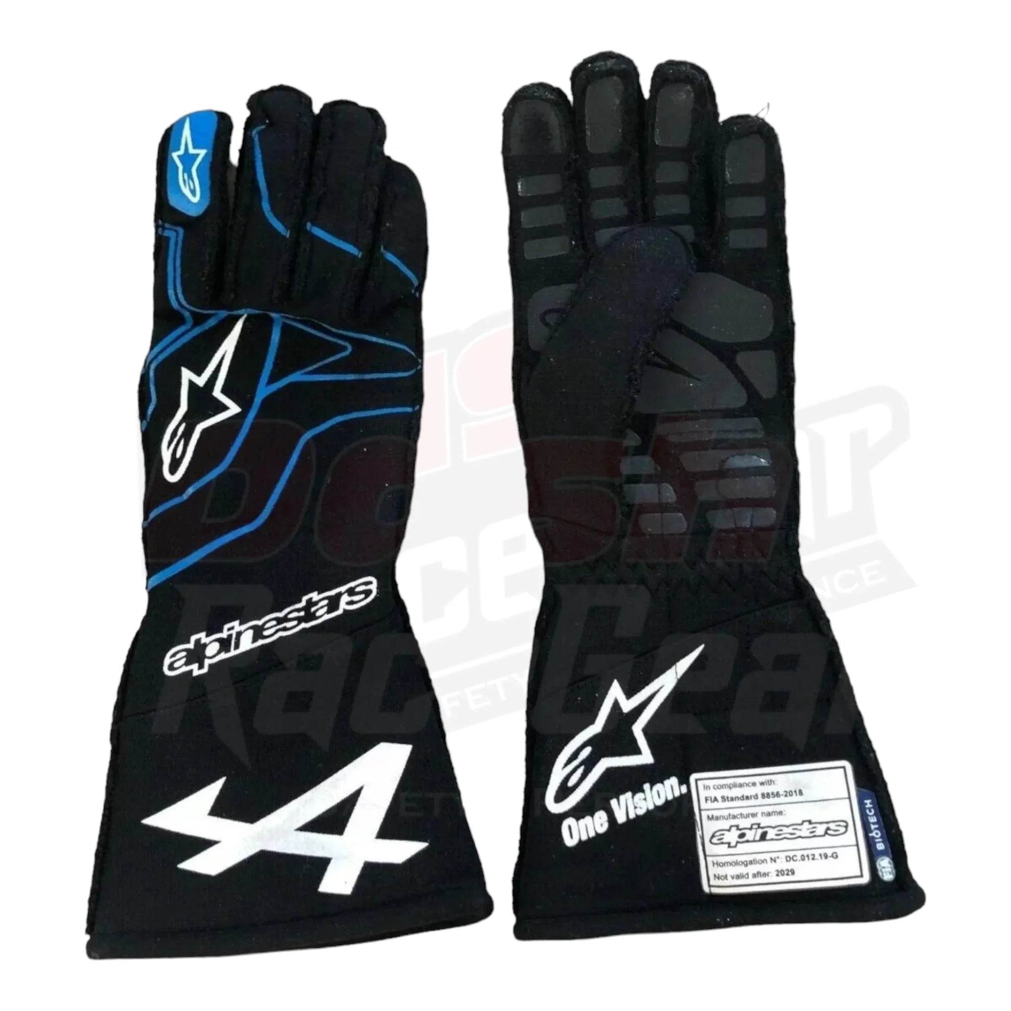 2021 Fernando Alonso Alpine F1 Race Gloves - Dash Racegear Store