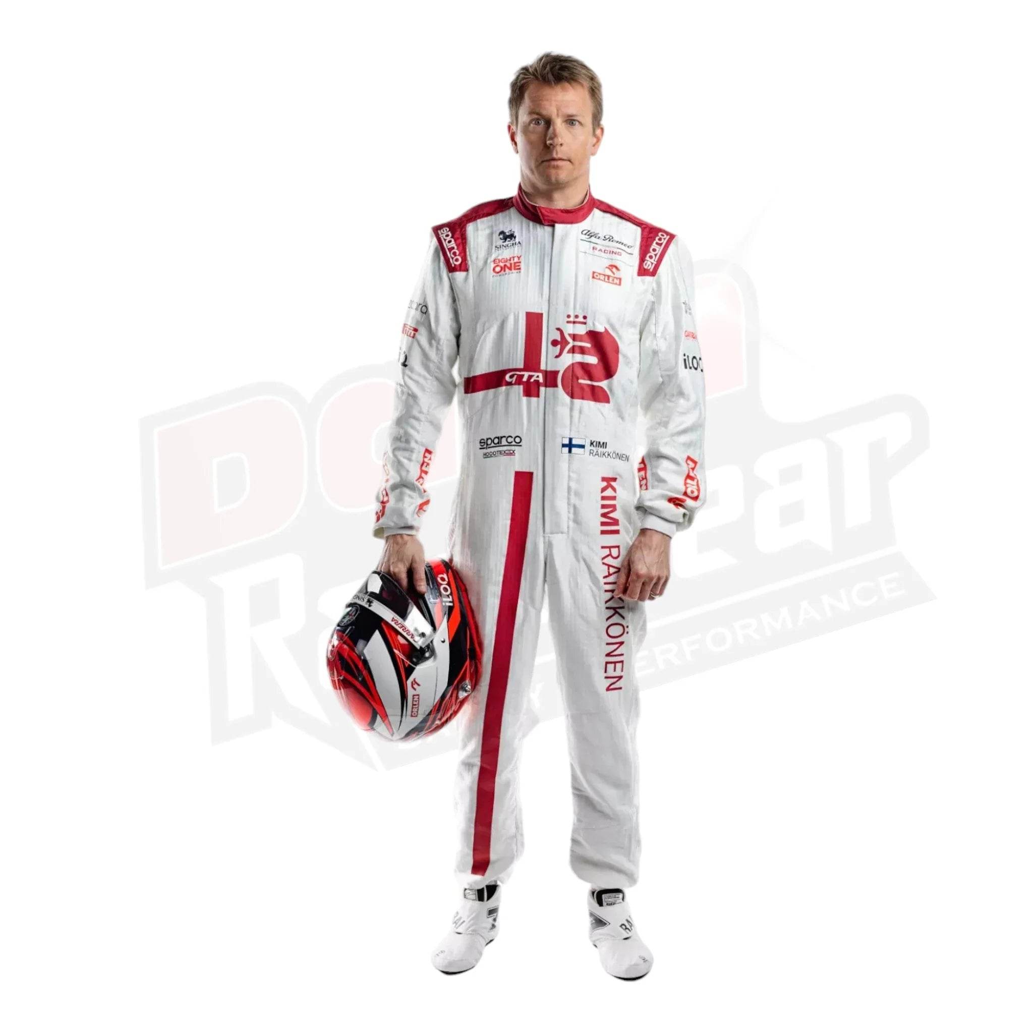 2021 Kimi Räikkönen Alfa Romeo F1 Team Race Suit - Dash Racegear Store
