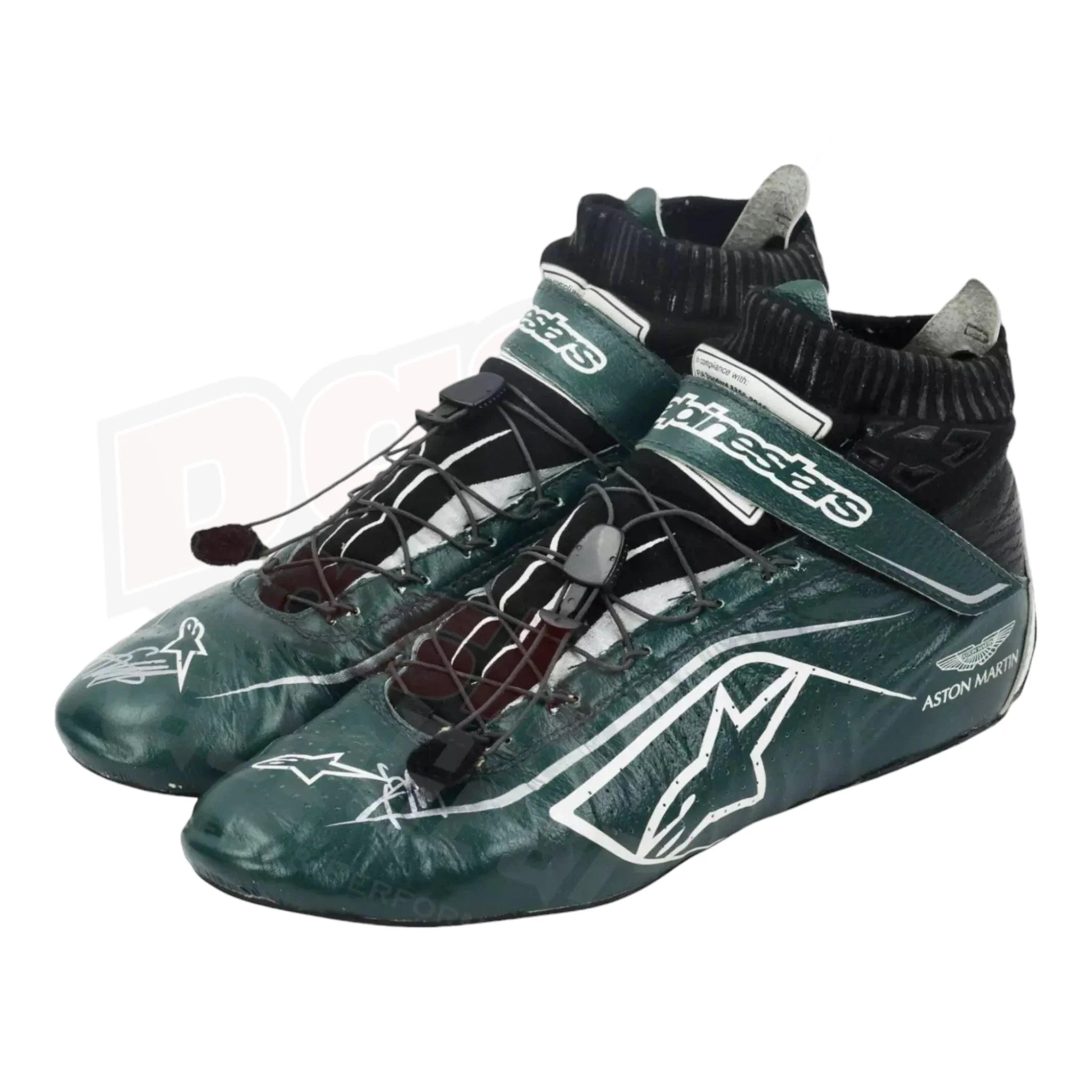 2021 Lance Stroll Aston Martin Alpinestar F1 Race Shoes - Dash Racegear Store