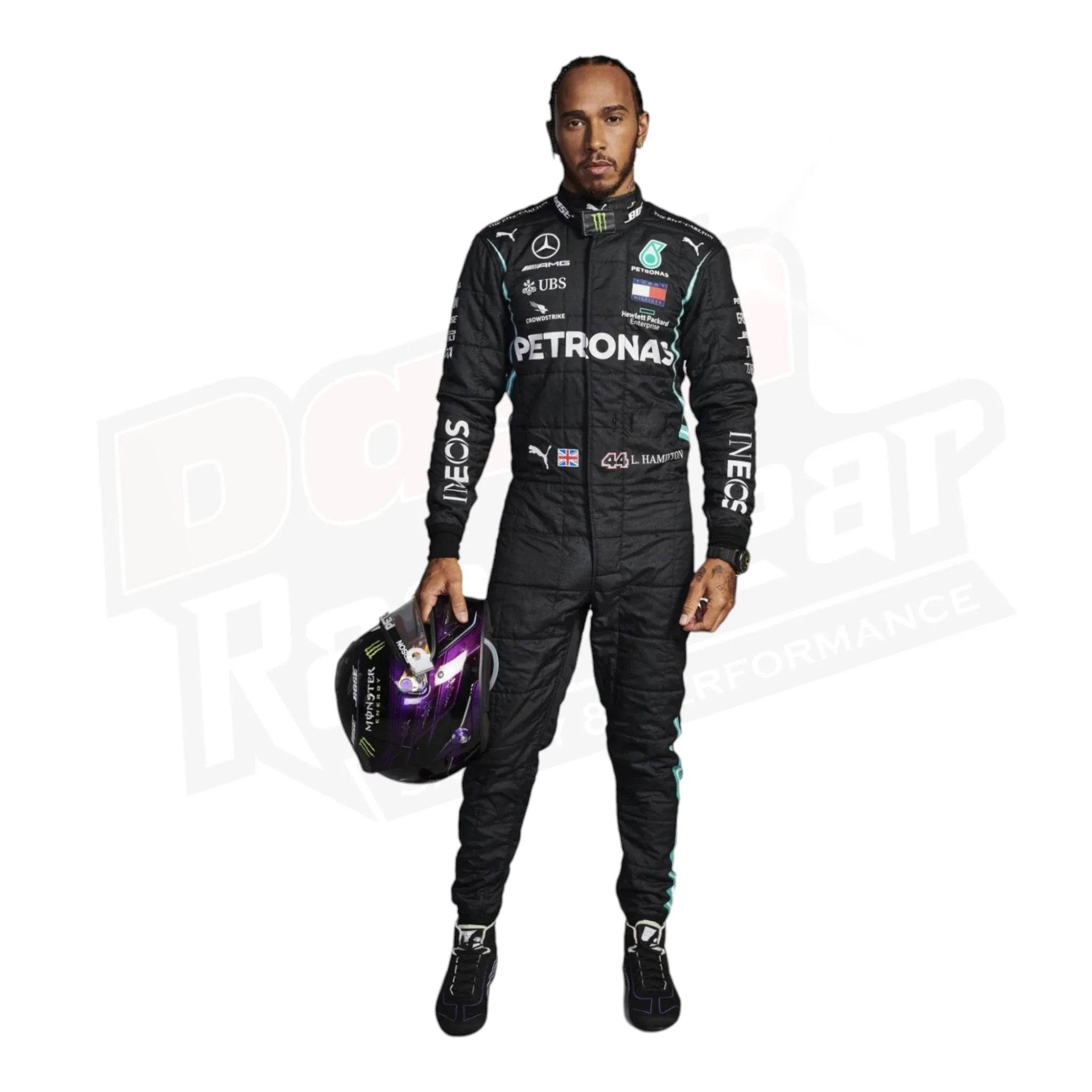 2021 Lewis Hamilton Mercedes AMG F1 Race Suit - Dash Racegear Store