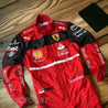2022 Charles Leclerc Ferrari Embroidered F1 Racing Suit - Dash Racegear Store