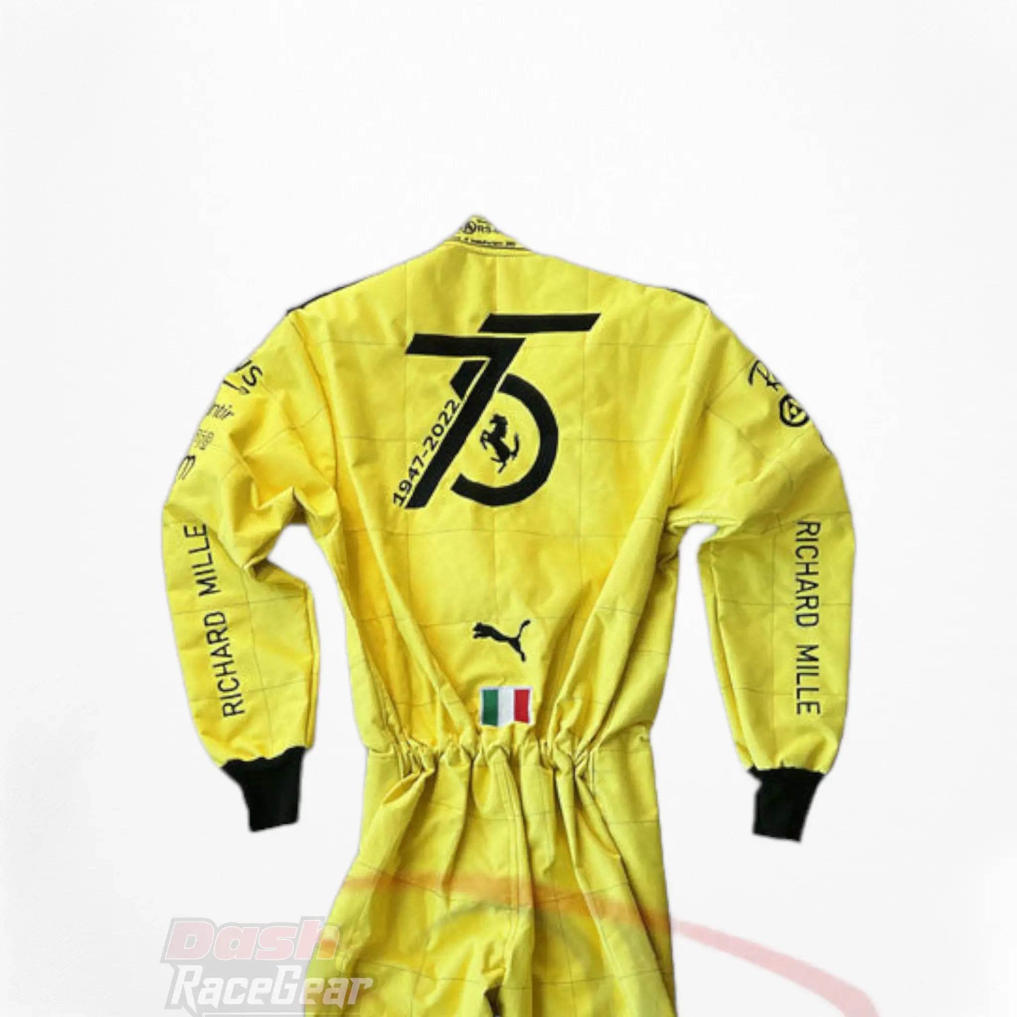 2022 Charles Leclerc Ferrari F1 Embroidered Racing Suit - MONZA GP - Dash Racegear Store