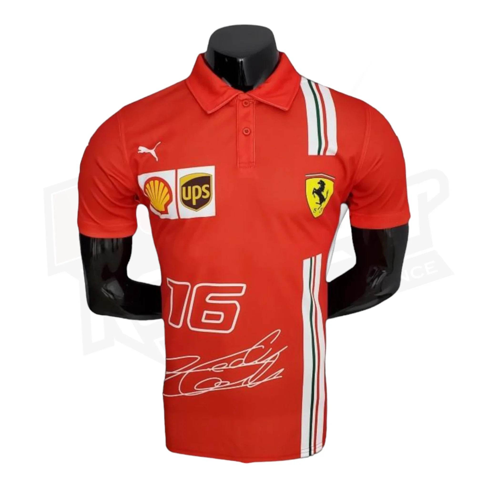 2022 Ferrari Charles Leclerc F1 Polo Shirt - Dash Racegear Store
