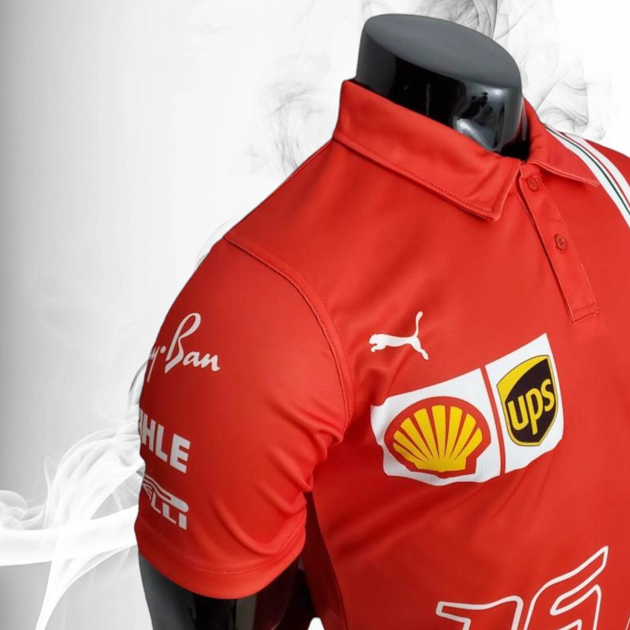 2022 Ferrari Charles Leclerc F1 Polo Shirt - Dash Racegear Store