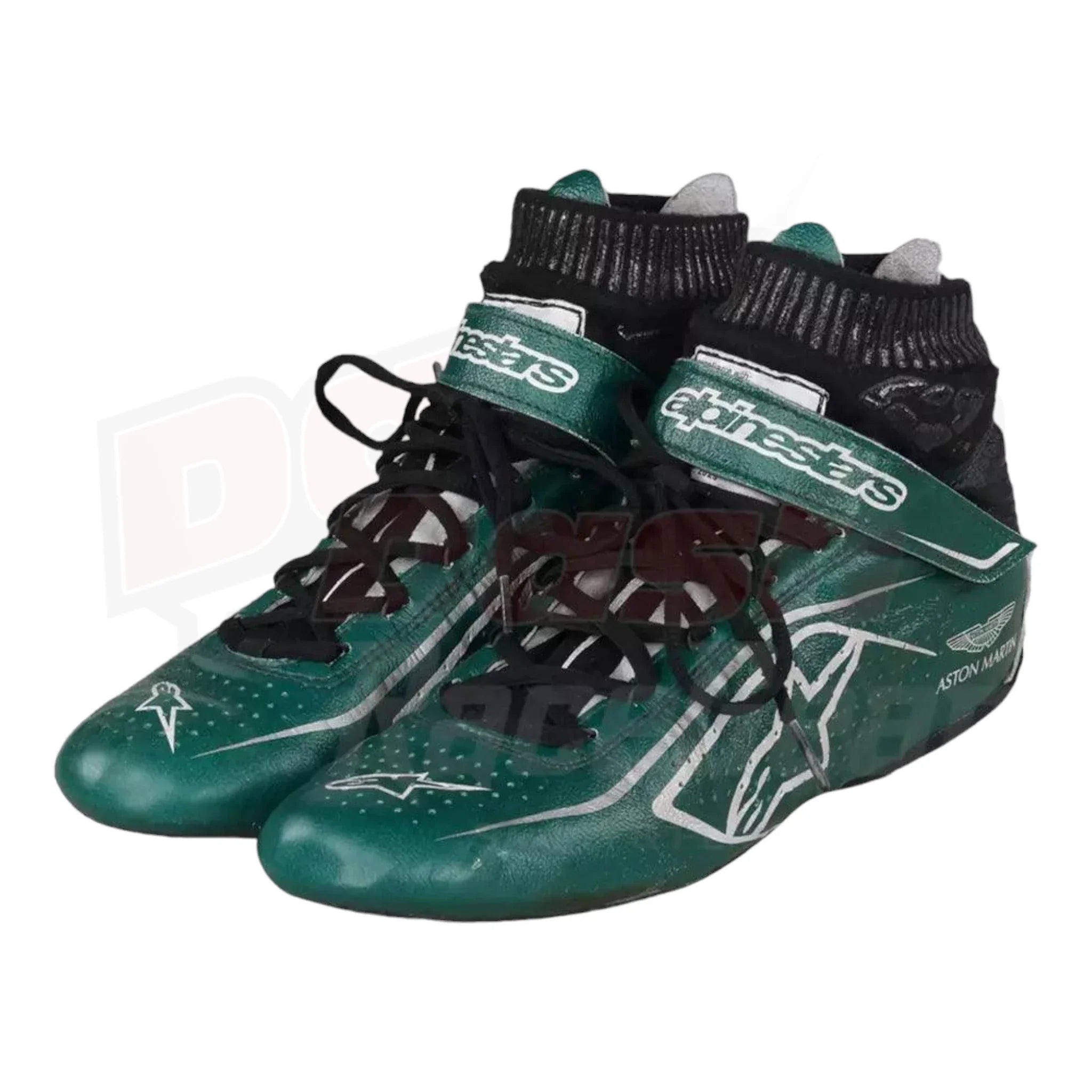2022 Nico Hülkenberg Aston Martin F1 Race Boots  - Dash Racegear Store