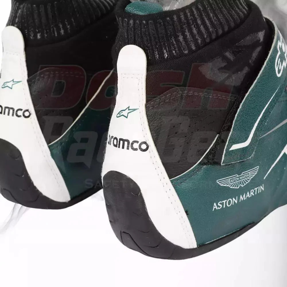 2022 Nico Hülkenberg Aston Martin F1 Race Boots  - Dash Racegear 