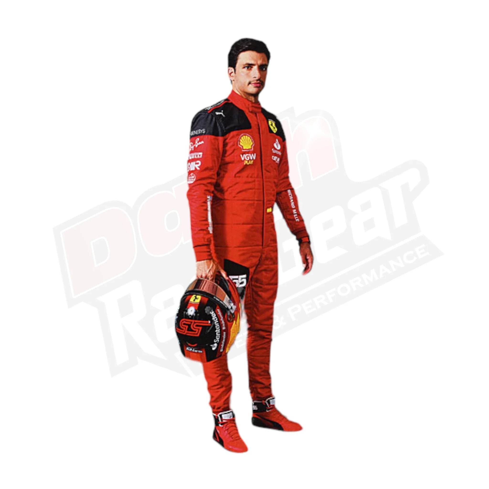 2022 Scuderia Ferrari Carlos Sainz F1 Race Suit - Dash Racegear Store