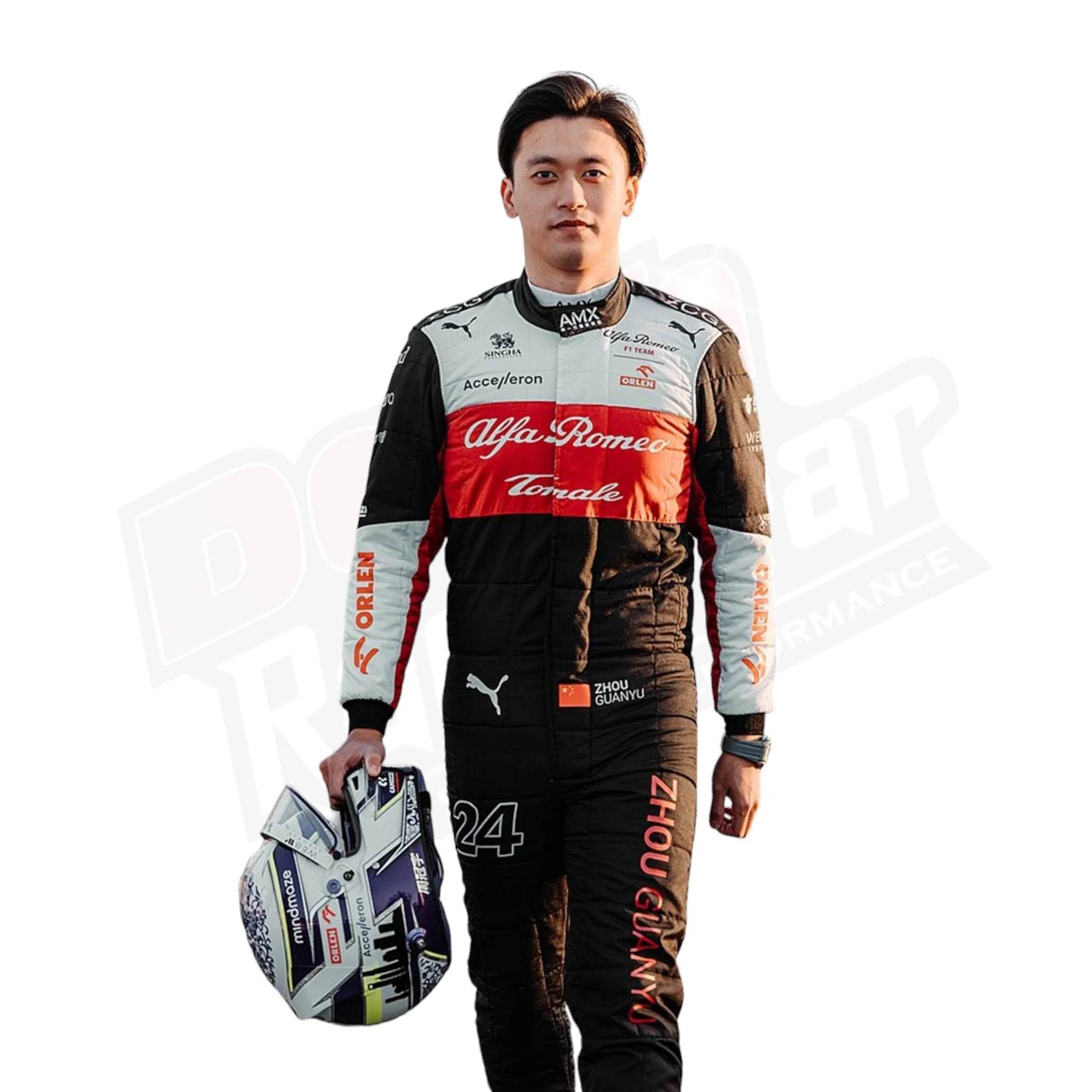 2022 Zhou Guanyu Alfa Romeo F1 Team Race Suit KIDS - Dash Racegear Store