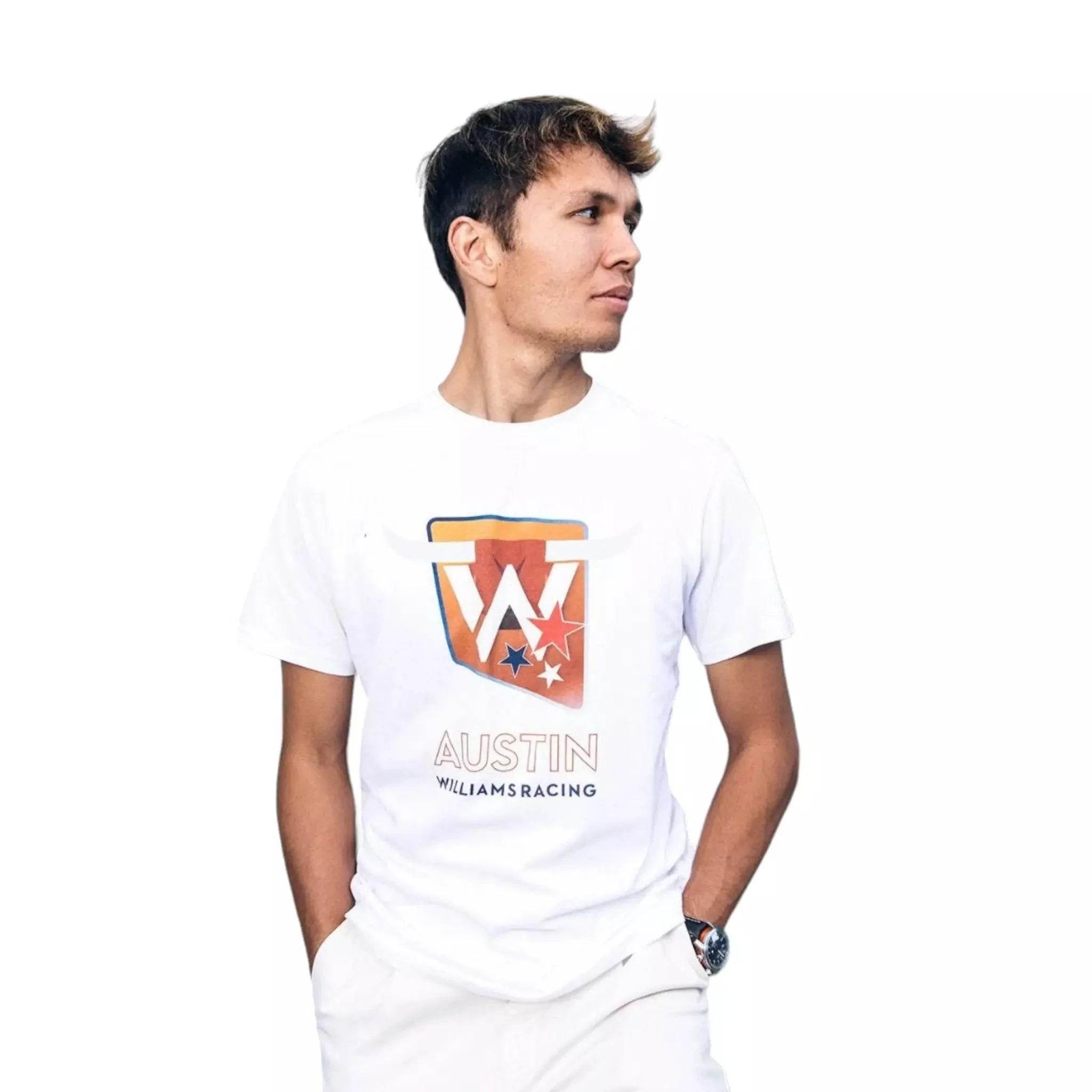 2023 Adult Austin Race T-Shirt White - Dash Racegear Store