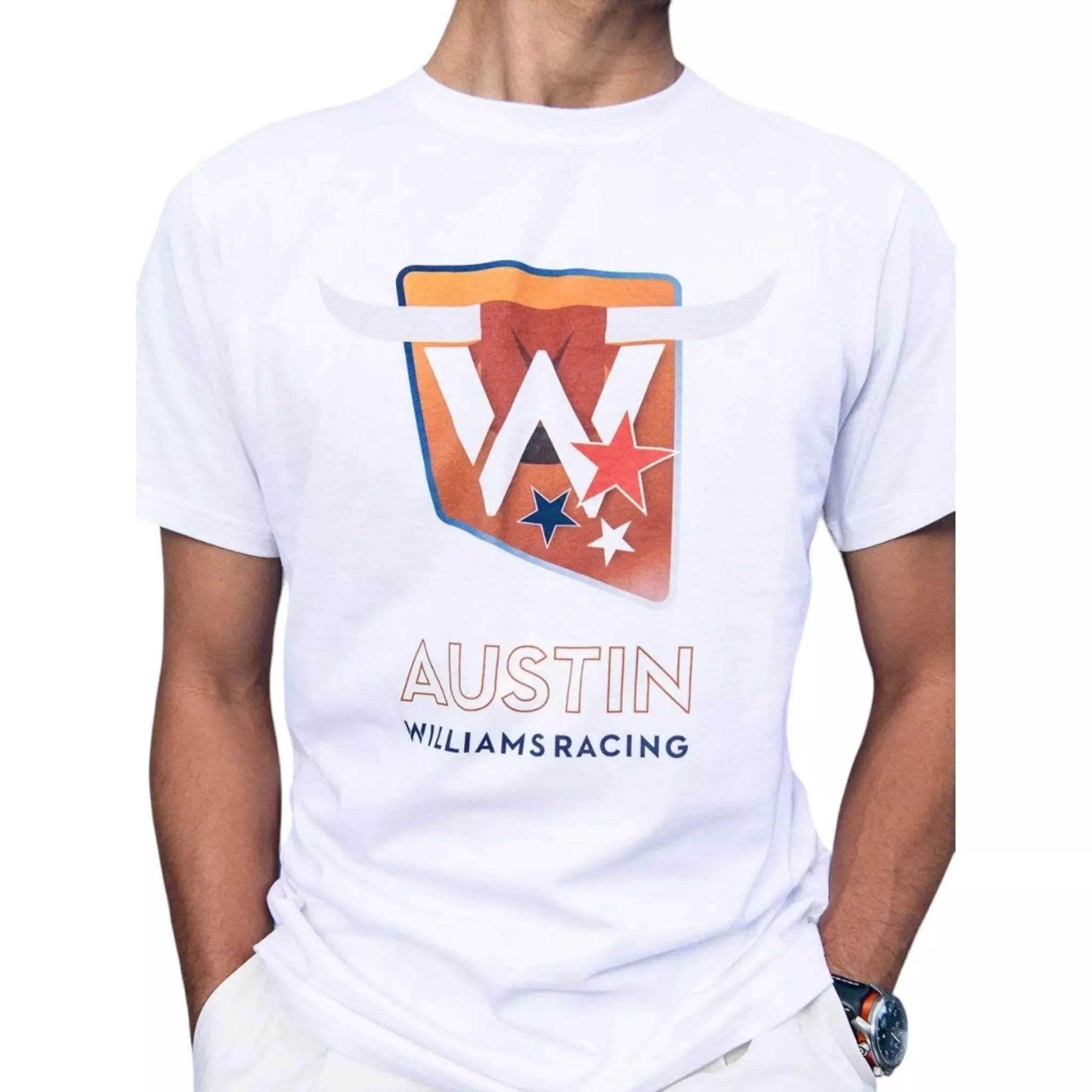 2023 Adult Austin Race T-Shirt White - Dash Racegear Store