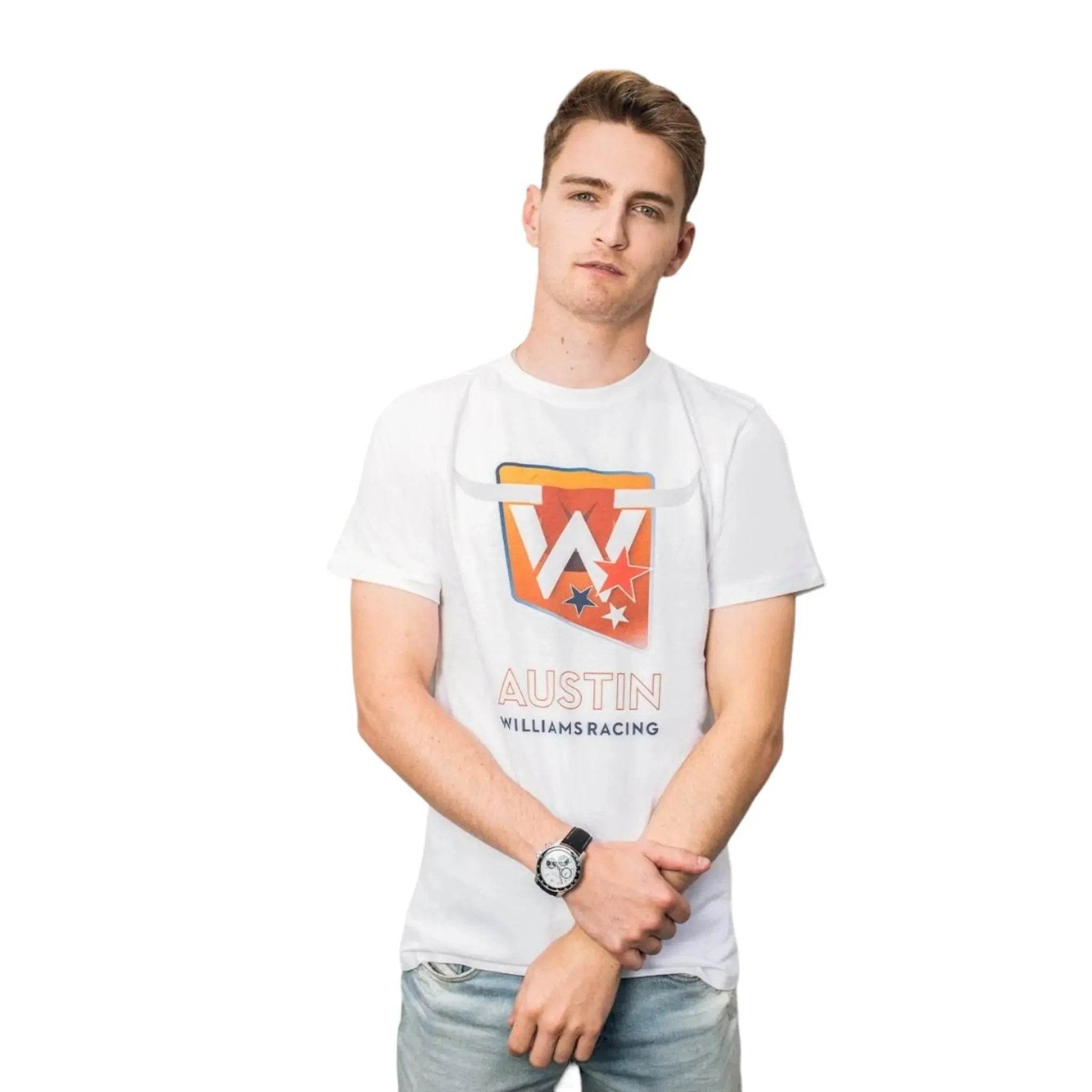 2023 Adult Austin Race T-Shirt White - Dash Racegear Store