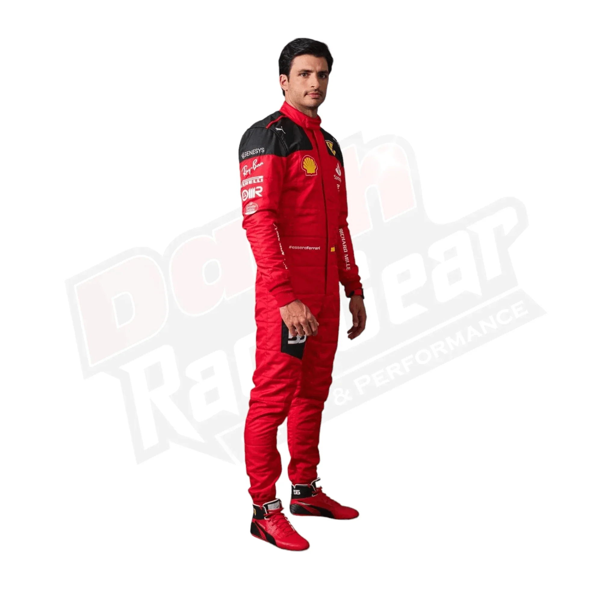 2023 Carlos Sainz Race Scuderia Ferrari F1 Race Suit - Dash Racegear
