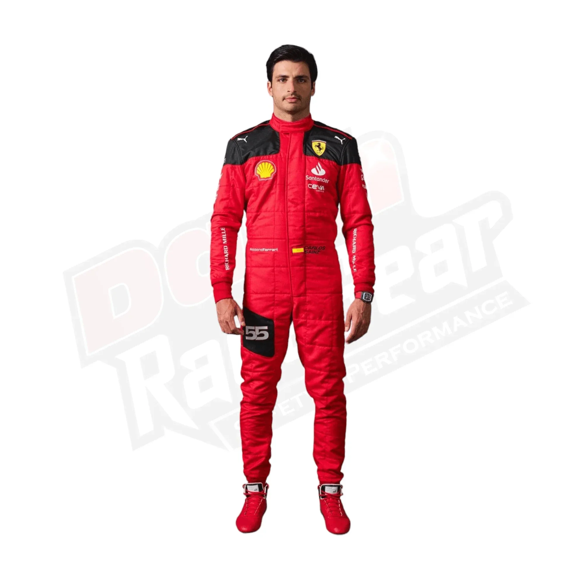 2023 Carlos Sainz Race Scuderia Ferrari F1 Race Suit - Dash Racegear