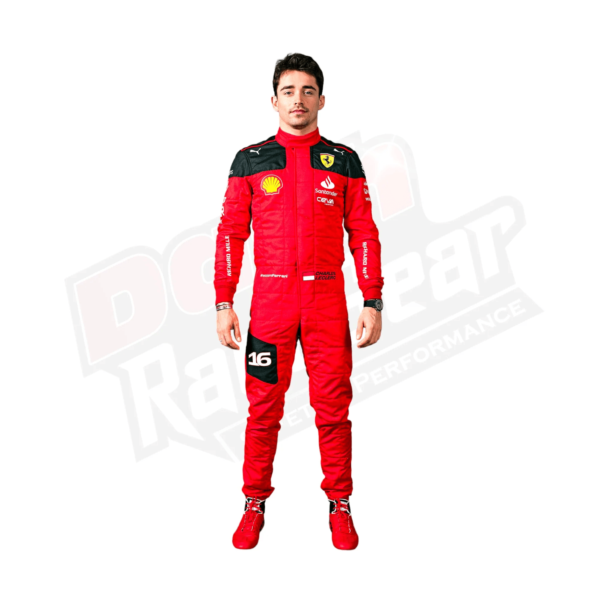 New Charles Leclerc 2023 Race Suit Ferrari F1 - Dash Racegear Store