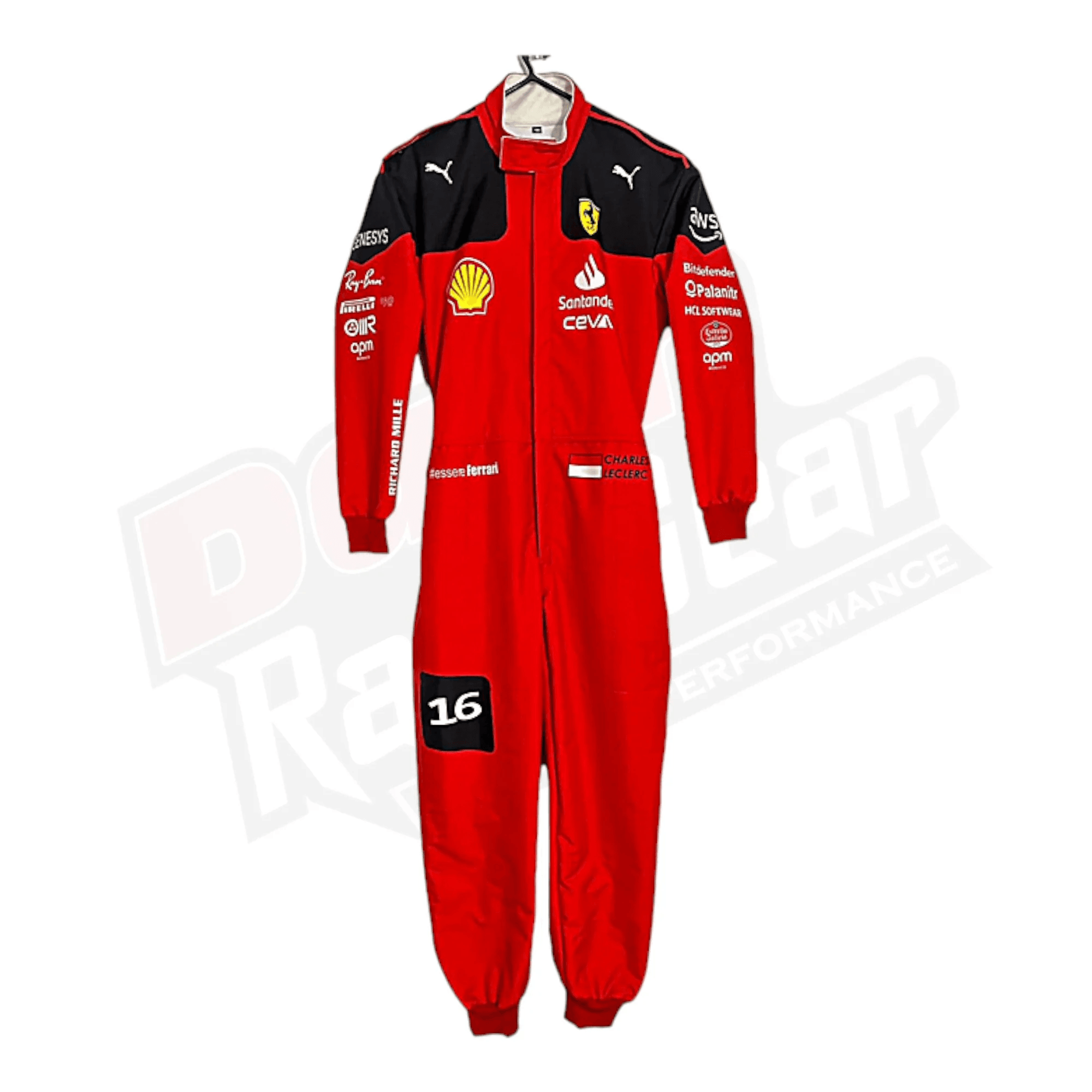 New Charles Leclerc 2023 Race Suit Ferrari F1 KIDS - Dash Racegear Store