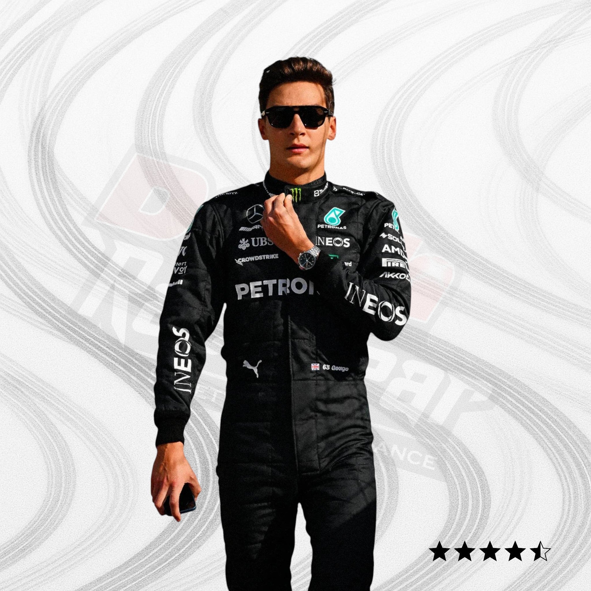2023 George Russell Mercedes AMG F1 Race Suit KIDS