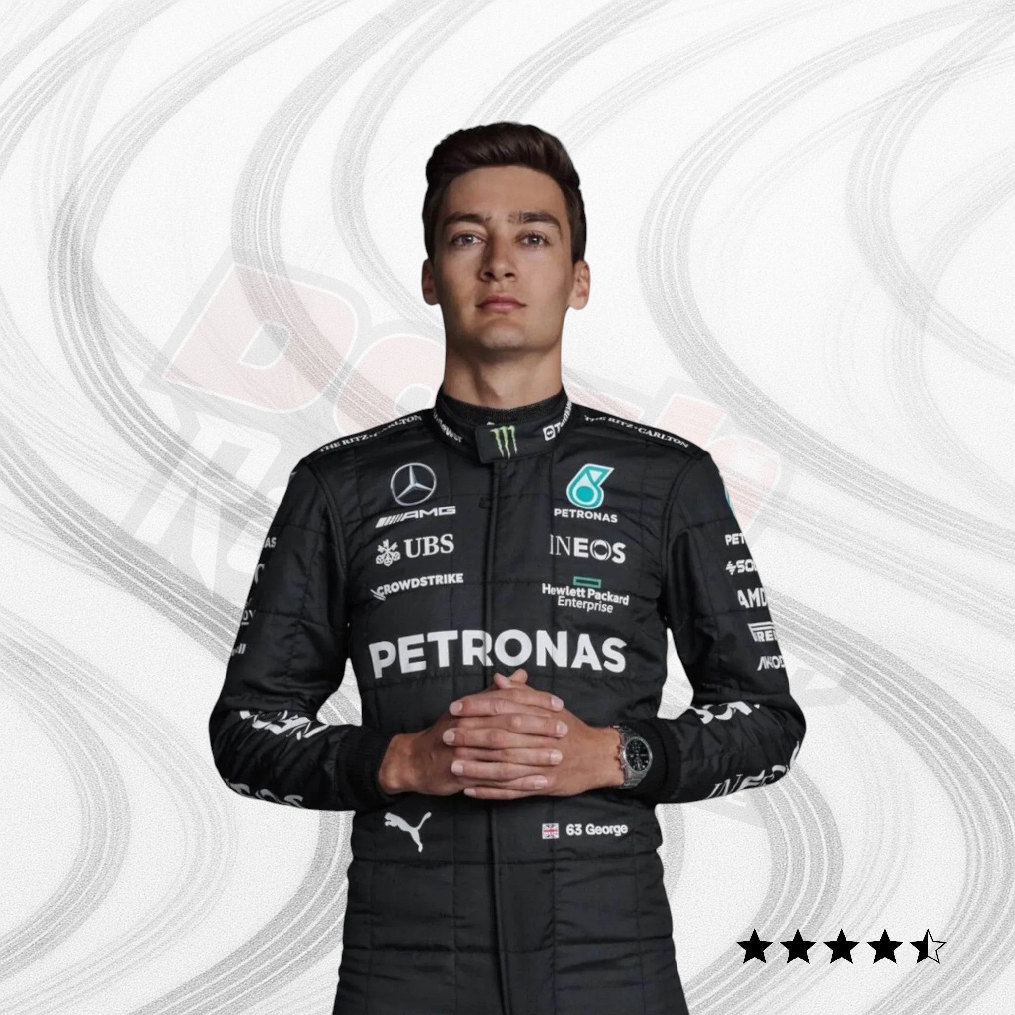 2023 George Russell Mercedes AMG F1 Race Suit KIDS