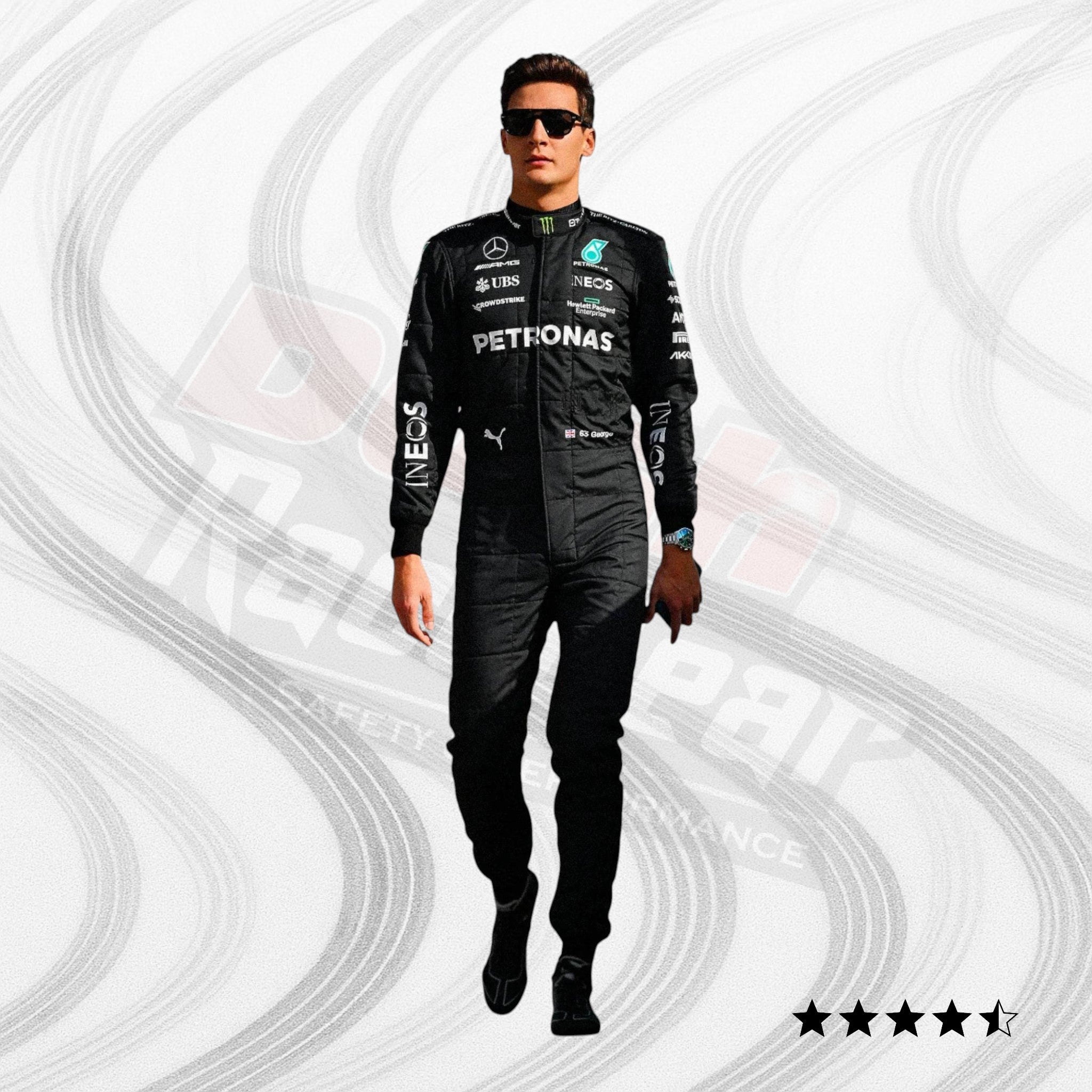 2023 George Russell Mercedes AMG F1 Race Suit KIDS