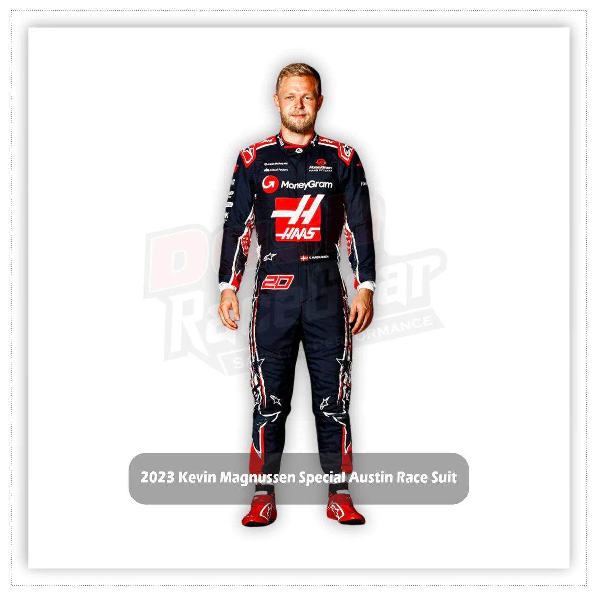 2023 Kevin Magnussen Special Austin Race Suit KIDS - US Grand Prix - Dash Racegear Store