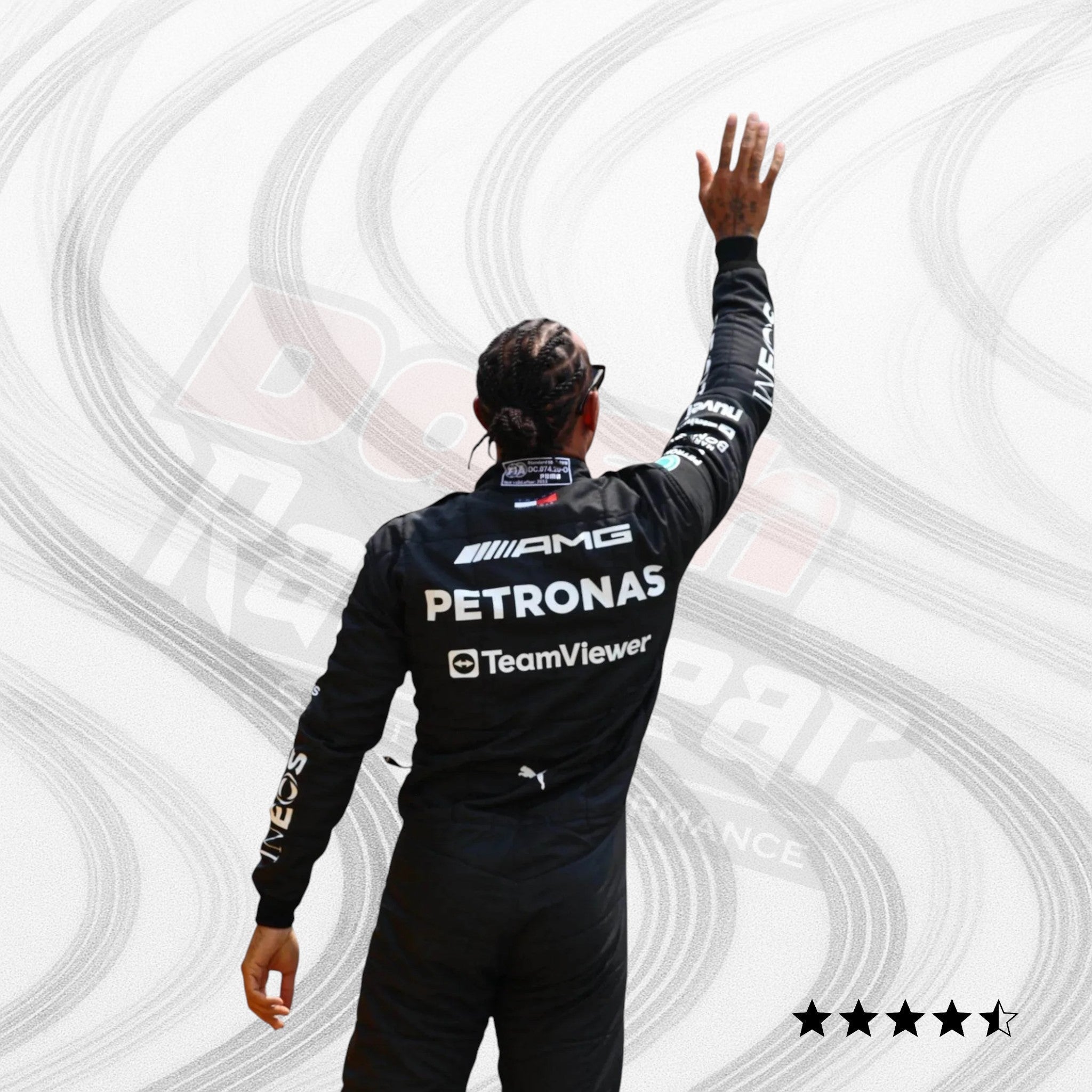 2023 Lewis Hamilton Mercedes F1 Kids Replica Race Suit