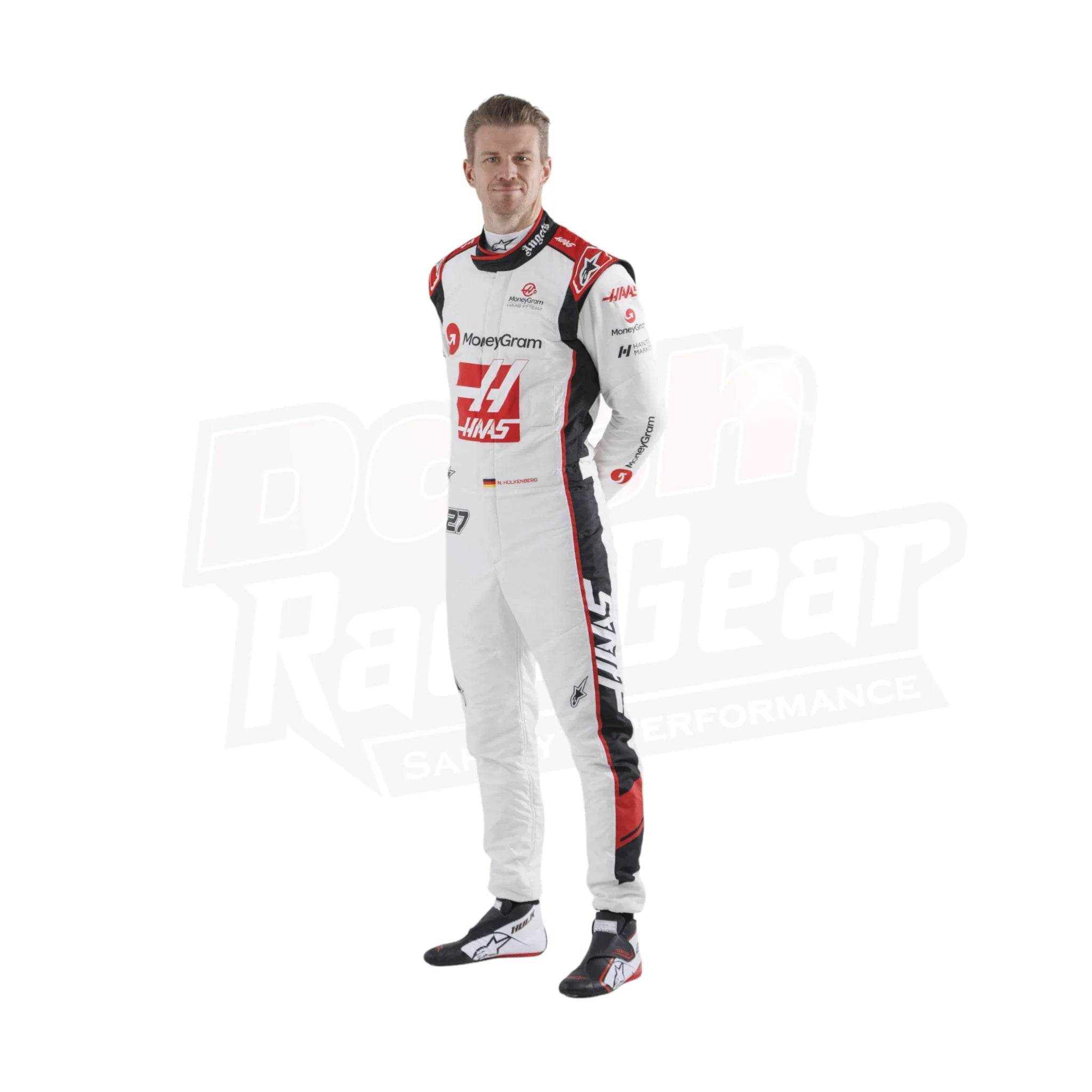 2023 Nico Hulkenberg Haas F1 Team F1 Race Suit KIDS - Dash Racegear Store