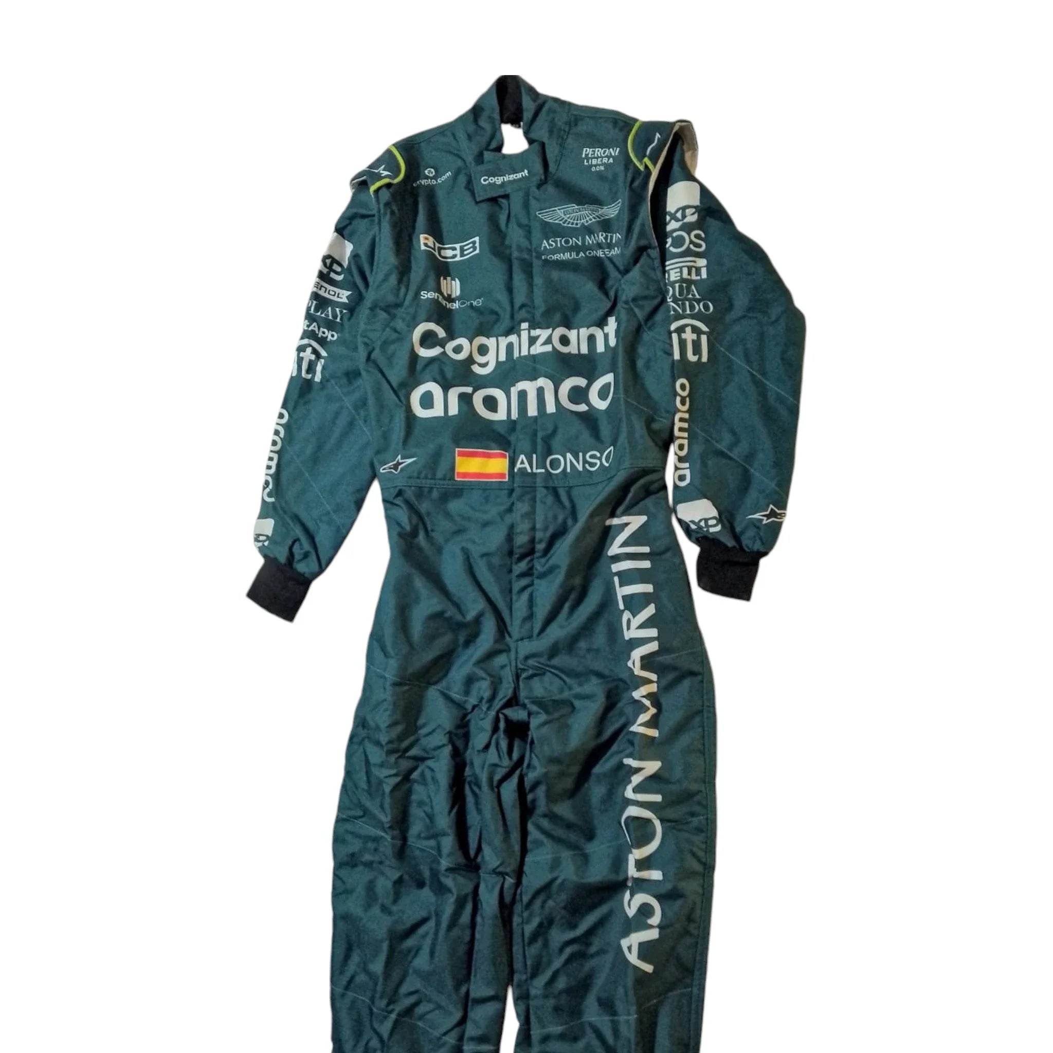 2023 Official Fernando Alonso Aston Martin F1 Race Suit - Dash Racegear Store