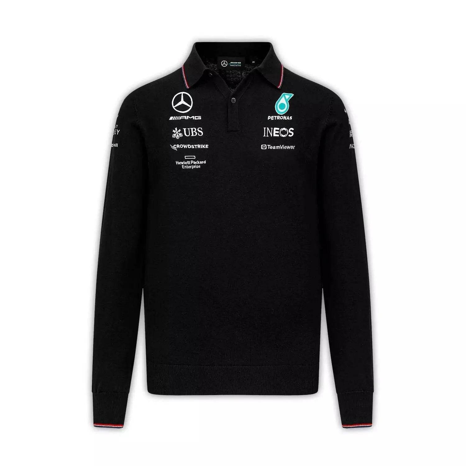 Mercedes-AMG Petronas 2023 Team Longsleeve Polo - Dash Racegear Store