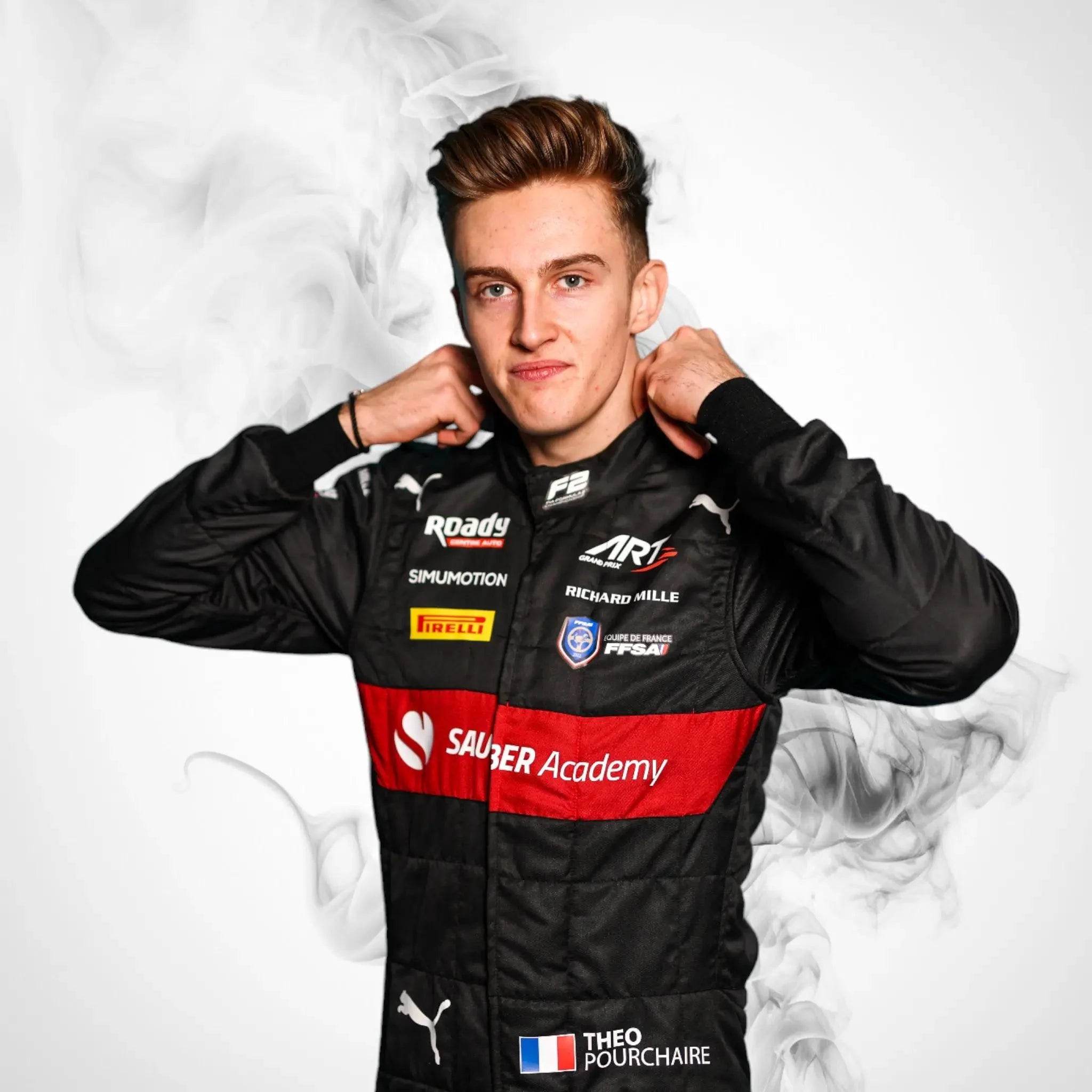 2023 Théo Pourchaire F2 Suit - Dash Racegear Store