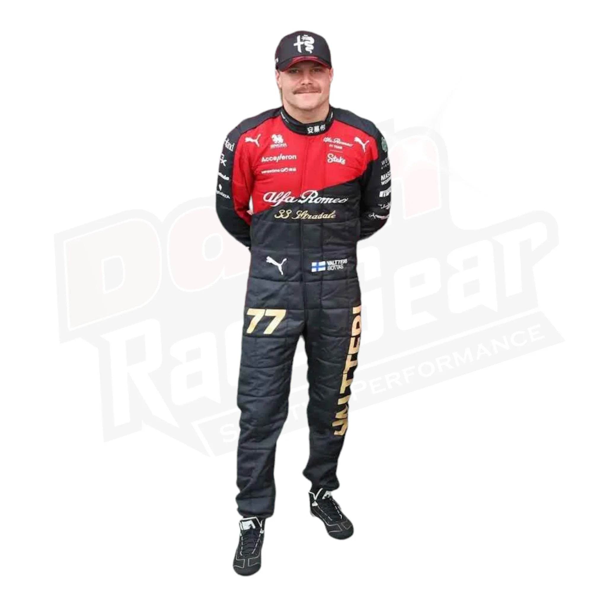 2023 VALTTERI BOTTAS ALFA ROMEO RACE SUIT KIDS - ITALIAN GP - Dash Racegear Store