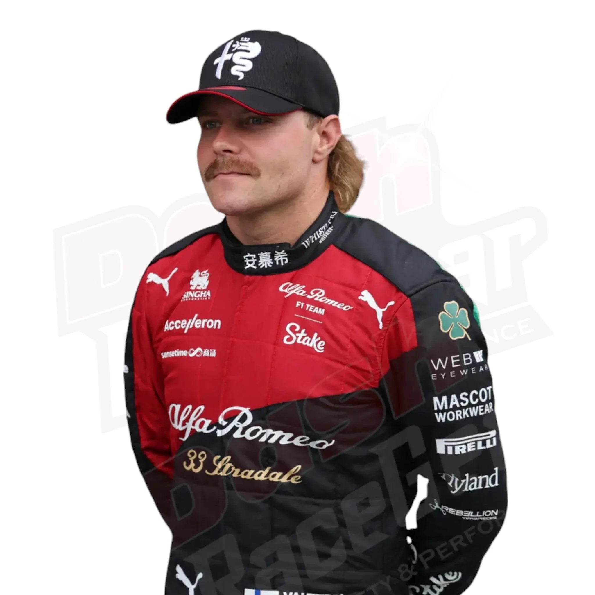 2023 VALTTERI BOTTAS ALFA ROMEO RACE SUIT KIDS - ITALIAN GP - Dash Racegear Store