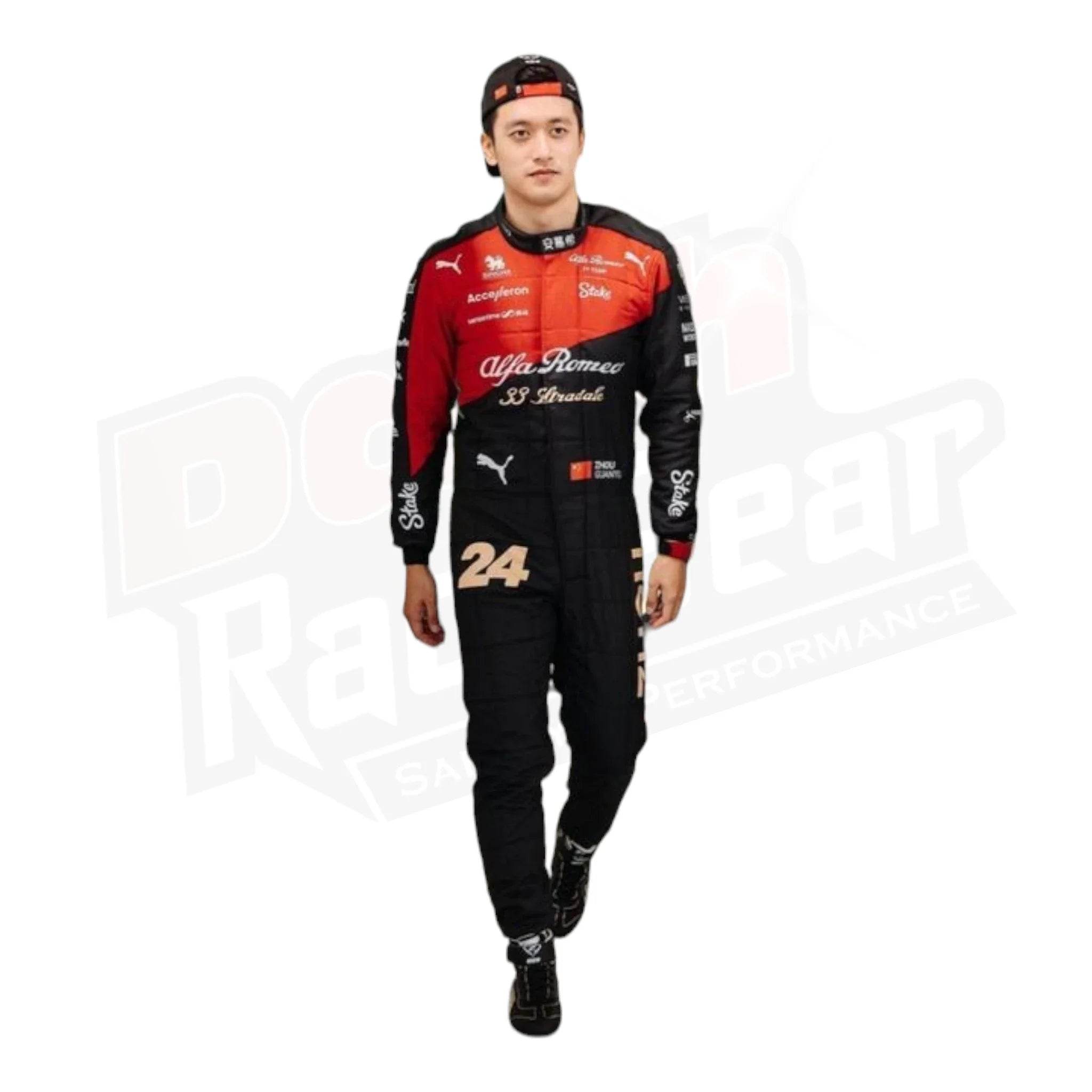 2023 Zhou Guanyu Alfa Romeo F1 Race Suit KIDS - Dash Racegear Store