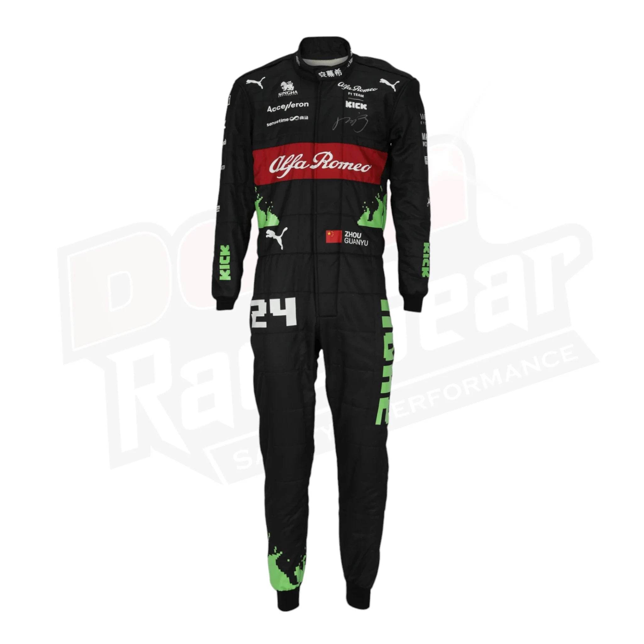 2023 Zhou Guanyu Alfa Romeo F1 Team Racing Suit– Belgian GP - Dash Racegear Store