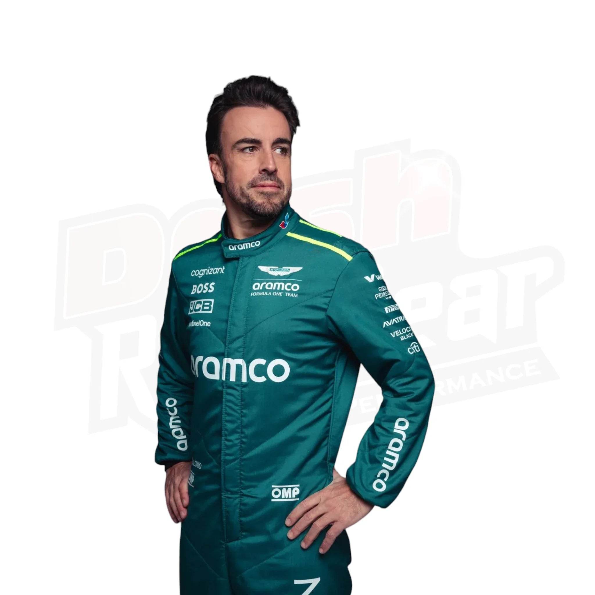 2024 Fernando Alonso Aston Martin F1 Team Race Suit - Dash Racegear Store