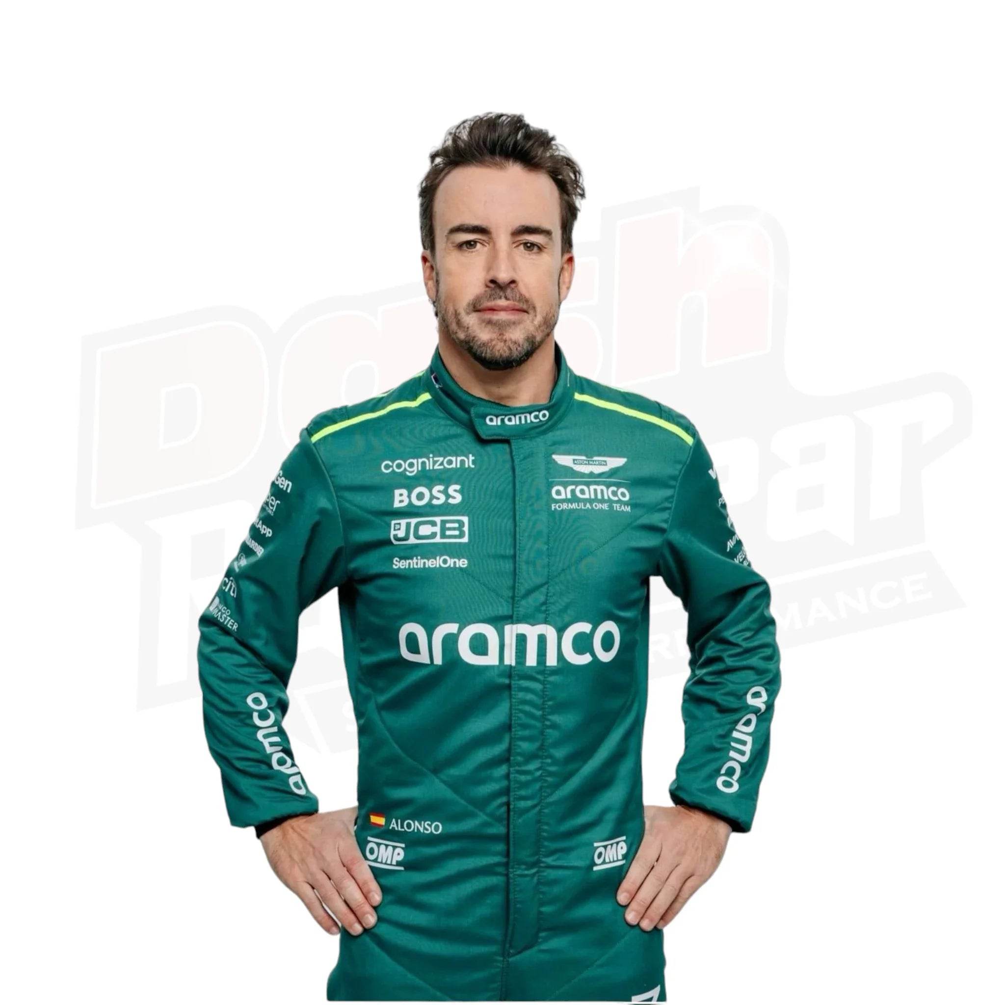 2024 Fernando Alonso Aston Martin F1 Team Race Suit - Dash Racegear Store