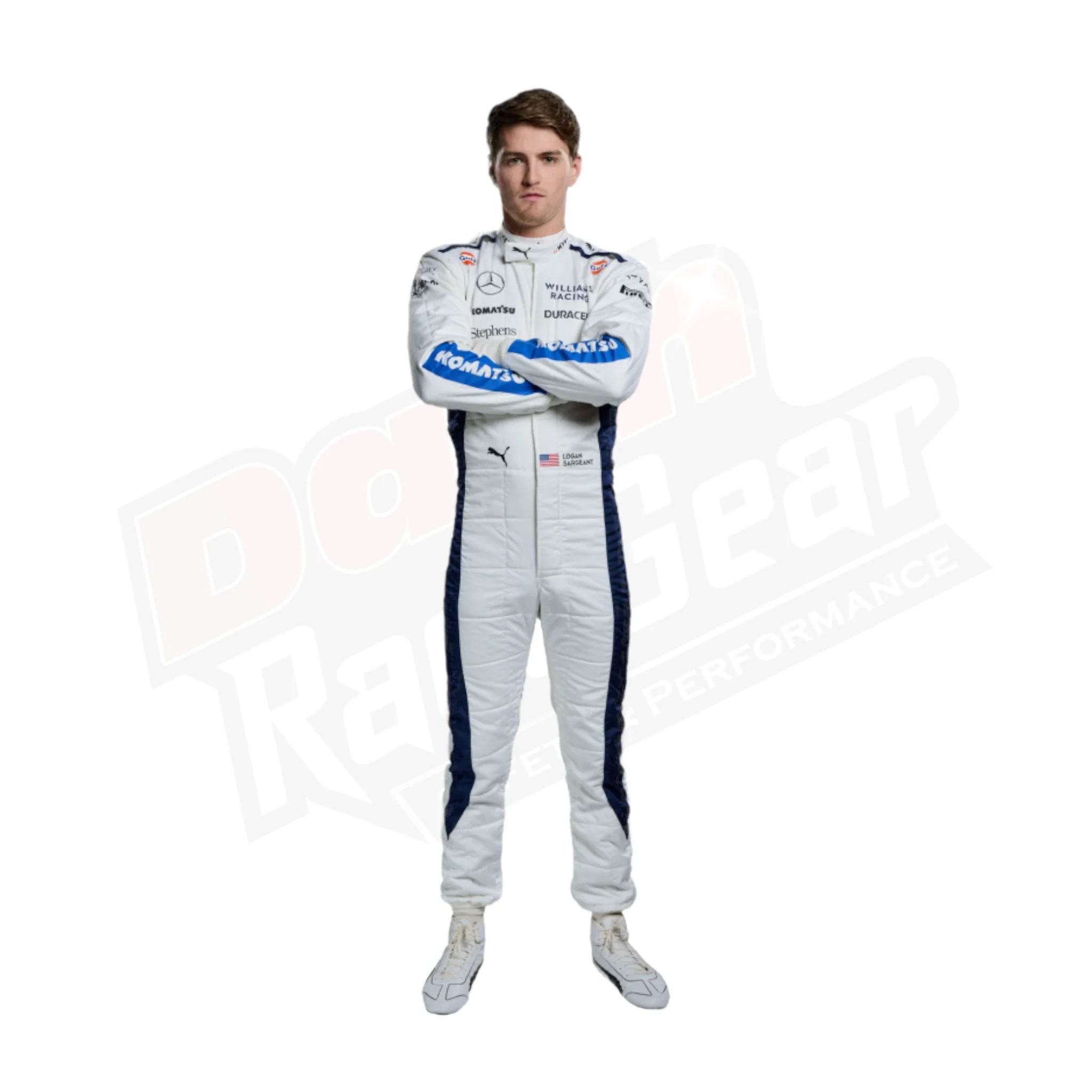 2024 Alex Albon Logan Sargeant Williams F1 Team Race Suit - Dash Racegear Store