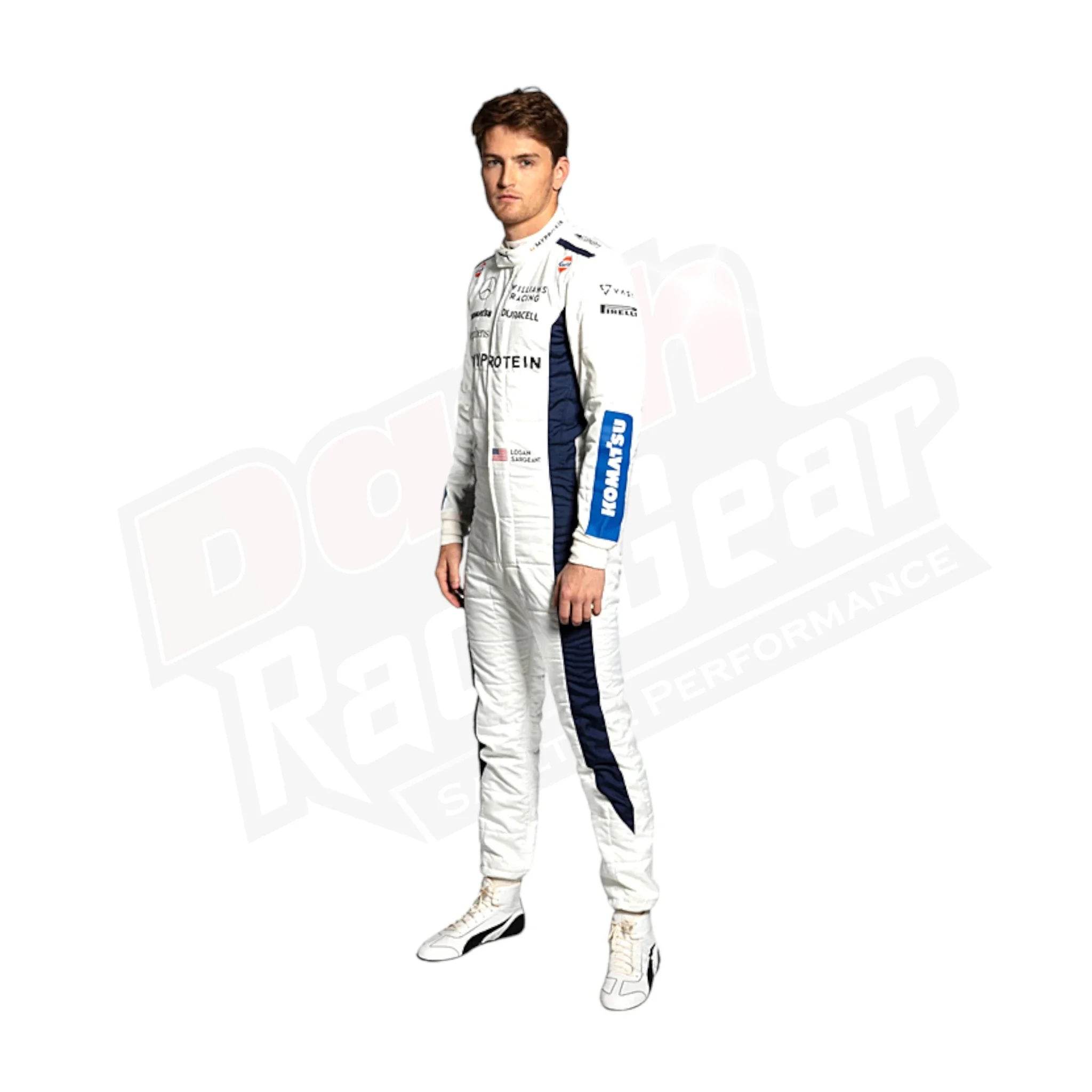 2024 Alex Albon Logan Sargeant Williams F1 Team Race Suit - Dash Racegear Store