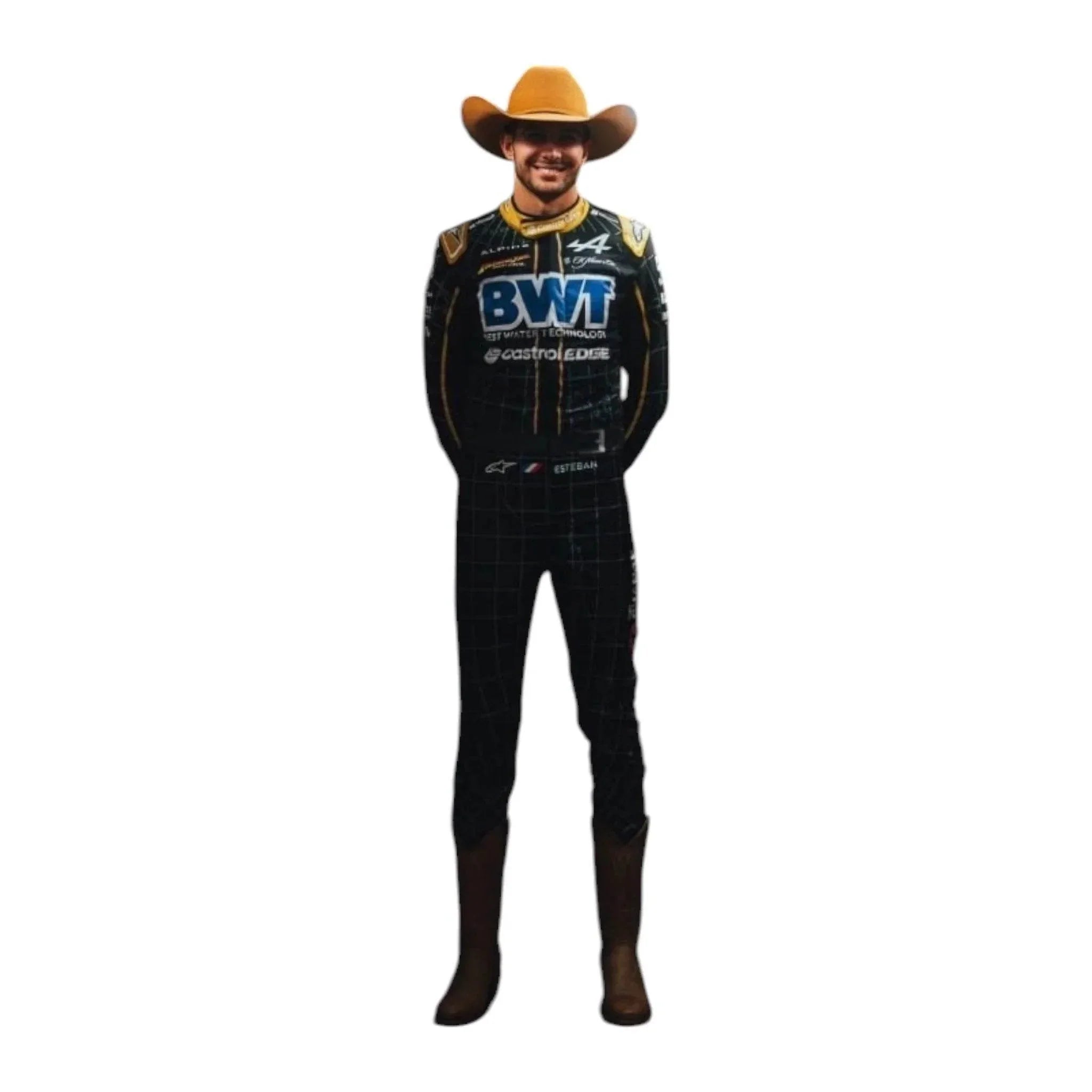 2024 New Esteban Ocon alpine Austin Grand Prix Race Suit