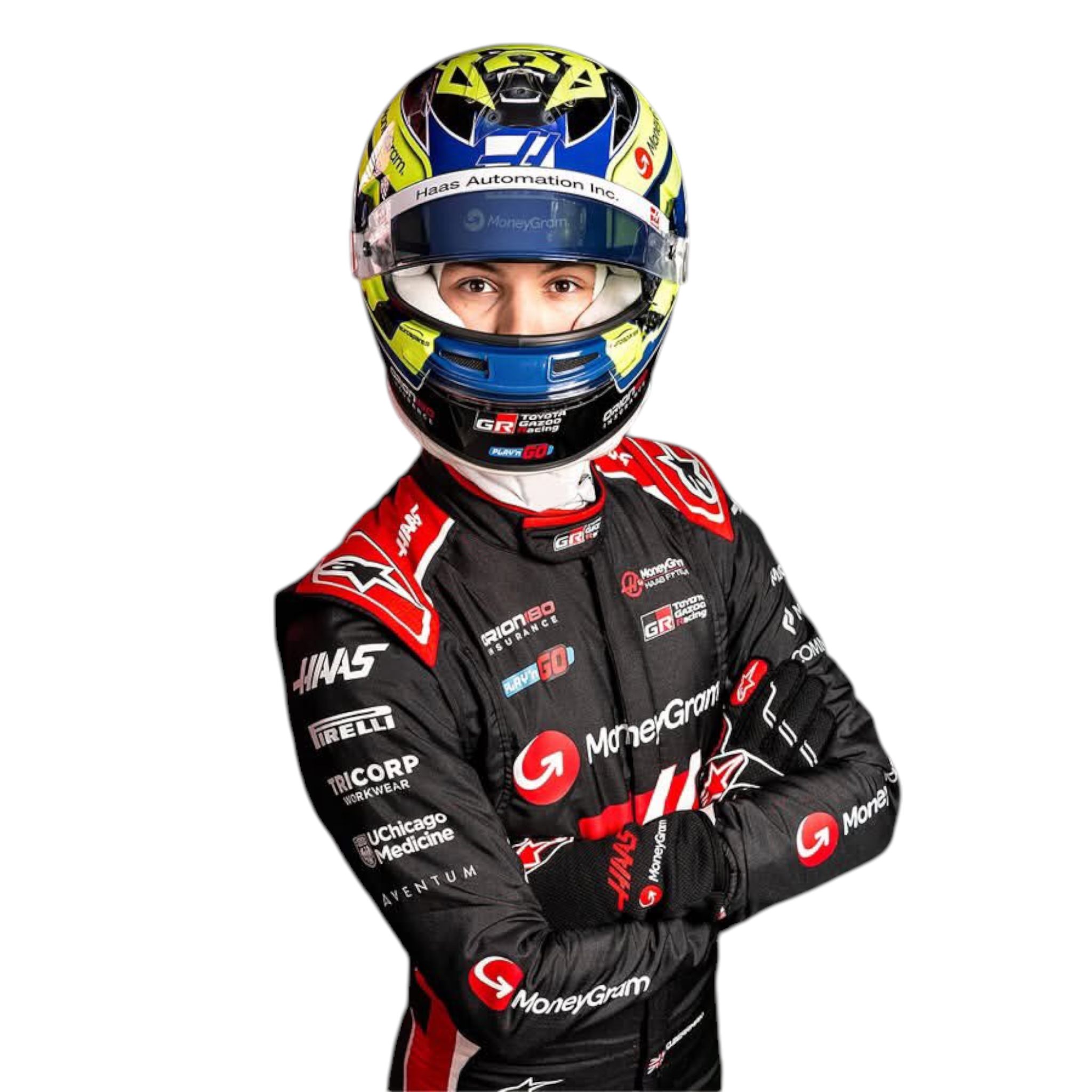 2025 Ollie Bearman Haas F1 Team Race Suit - Dash Racegear