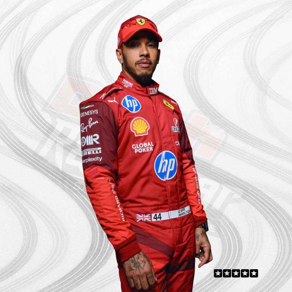 Lewis Hamilton Scuderia Ferrari HP Las Vegas 2025 race suit