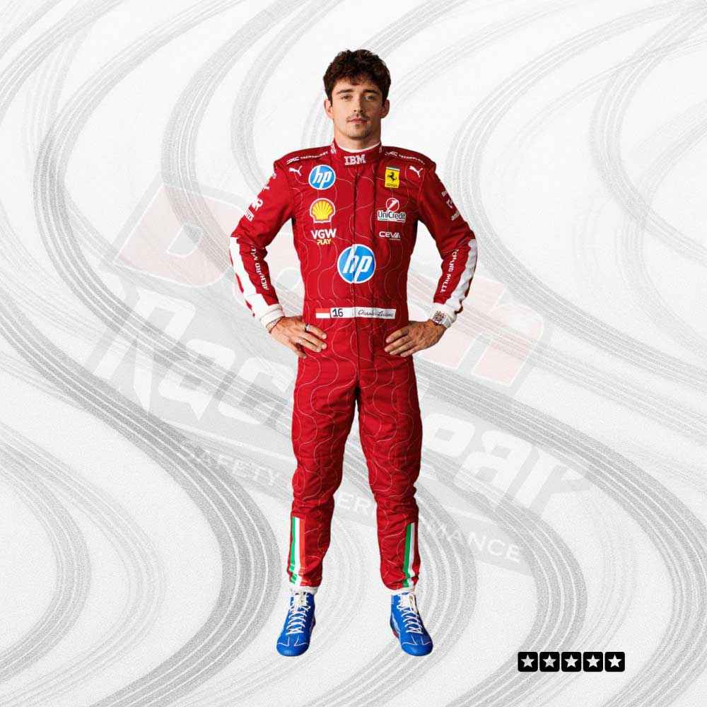 Scuderia Ferrari HP Charles Leclerc Monza 2025 racing suit