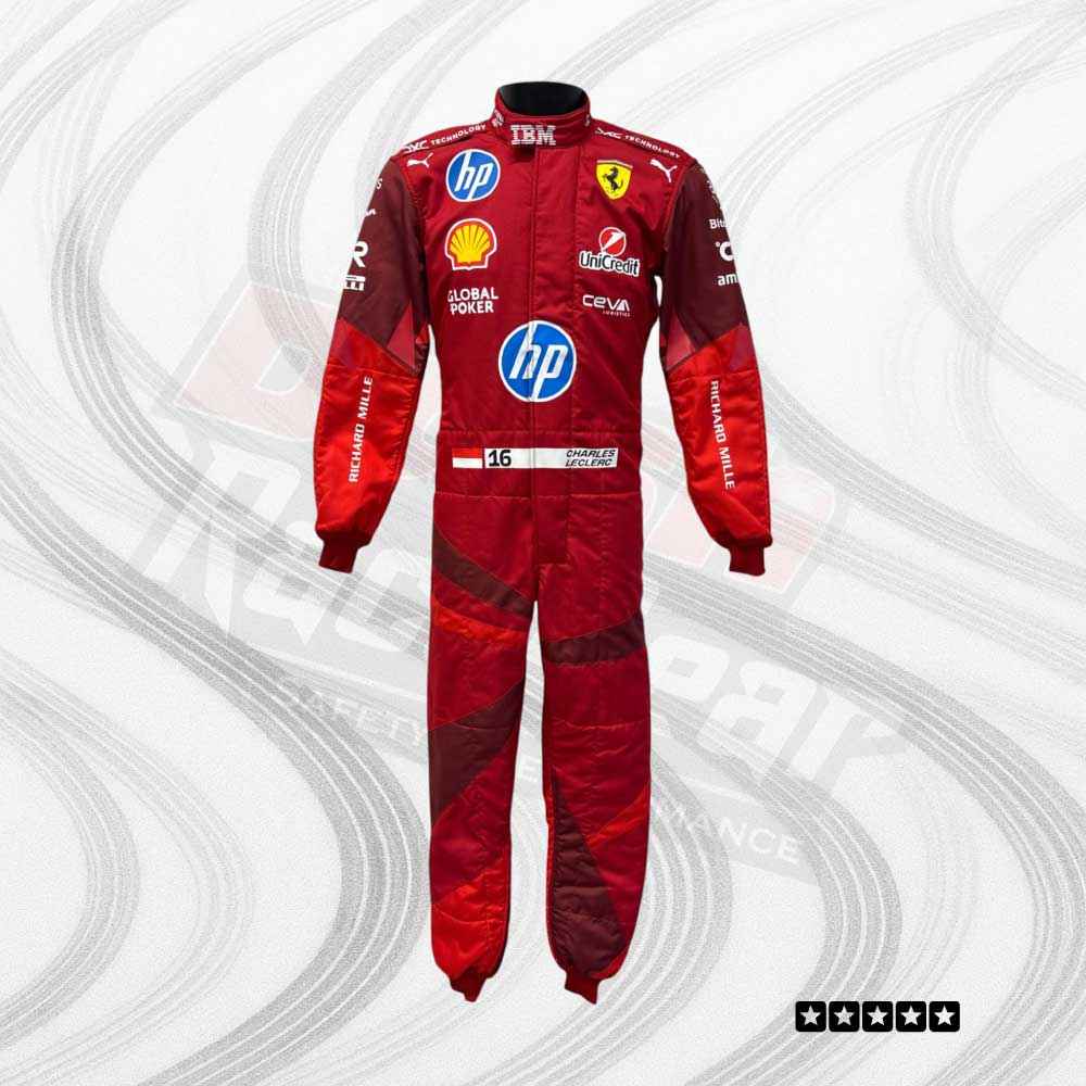 Charles Leclerc Scuderia Ferrari HP Las Vegas 2025 race suit