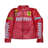 90s Ferrari F1 Real Leather Men Jacket - Dash Racegear Store