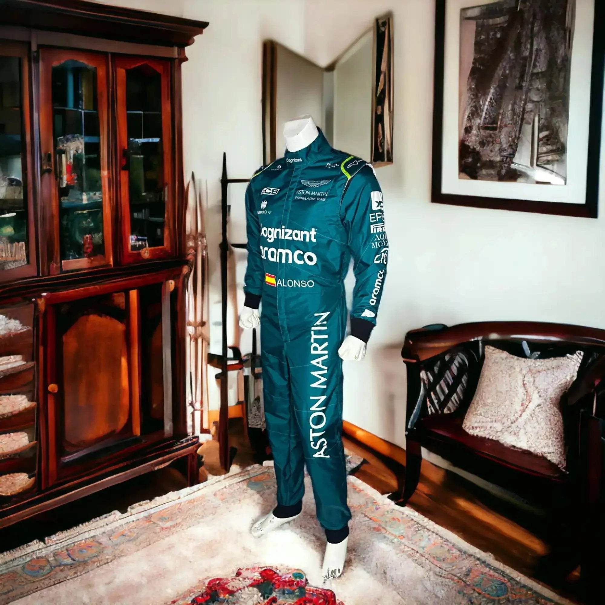 2023 Official Fernando Alonso Aston Martin F1 Race Suit - Dash Racegear Store