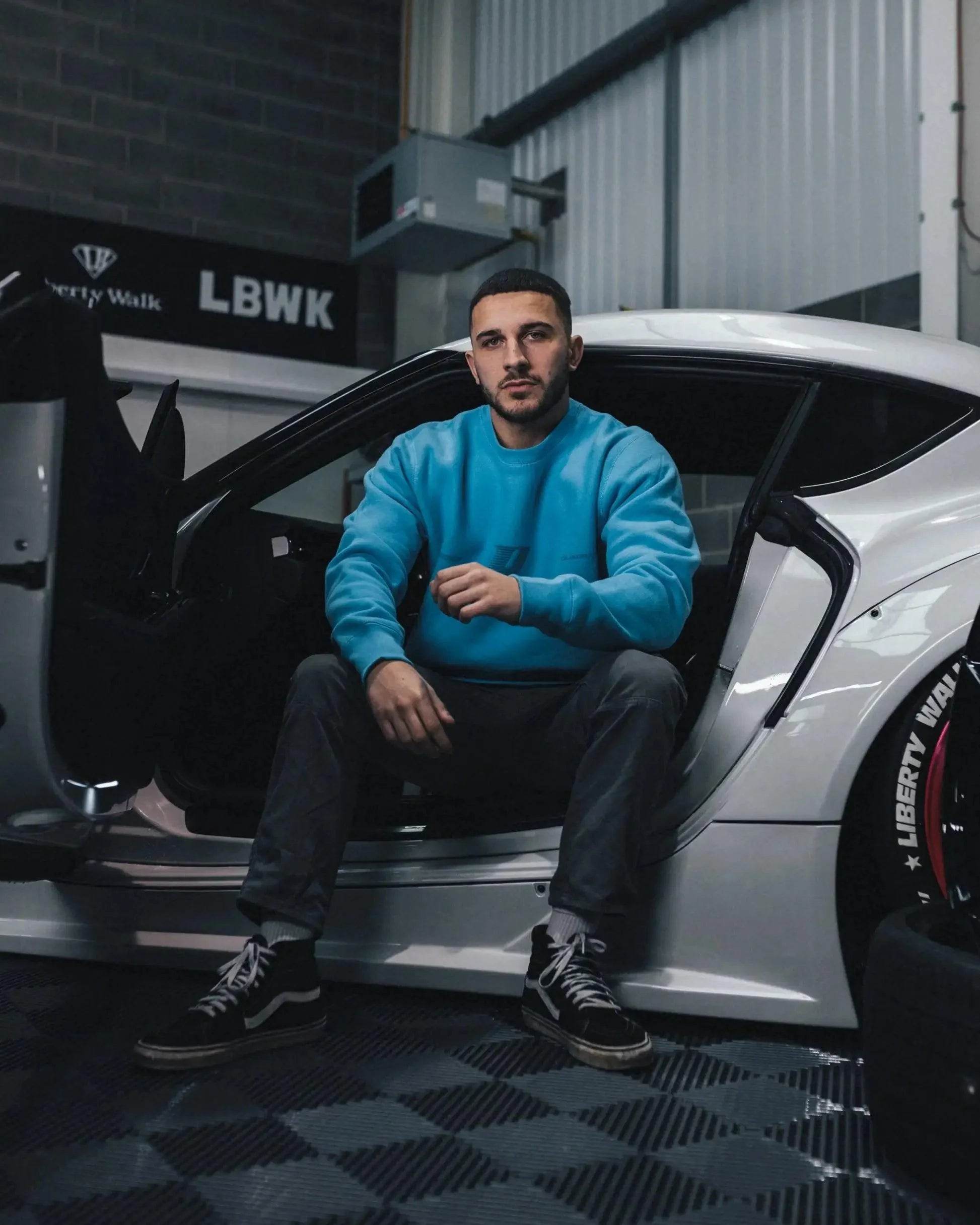 AQUATIC BLUE SPEEDCO CREW NECK - Dash Racegear Store