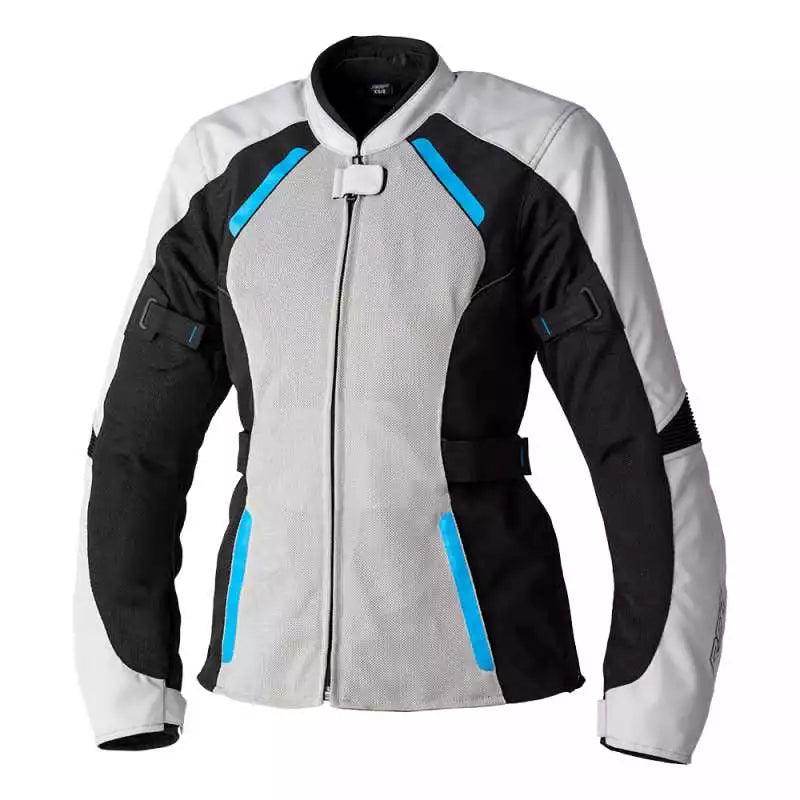 AVA MESH CE LADIES TEXTILE JACKET SILVER BLACK BLUE
