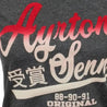 Ayrton Senna Ladies T-Shirt Vintage Grey - Dash Racegear Store