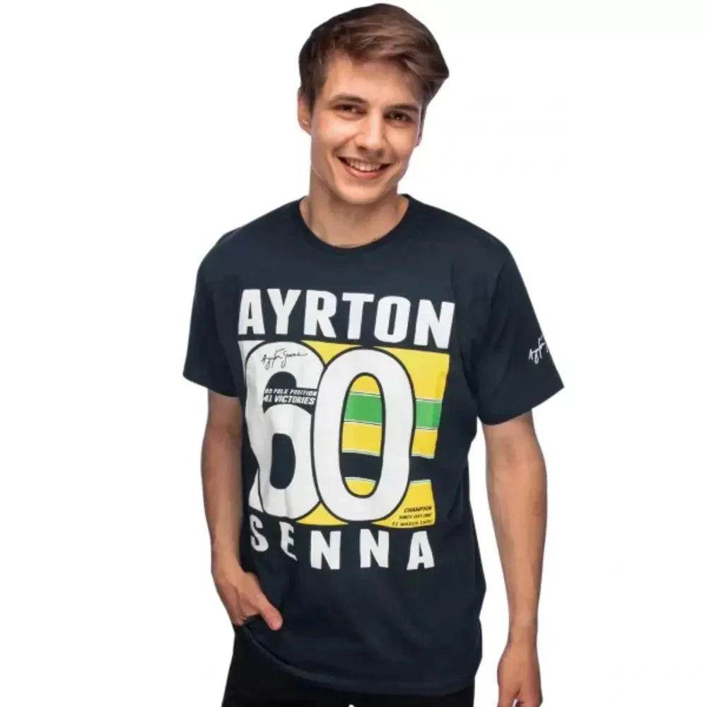 Ayrton Senna T-Shirt Brasil 60 - Dash Racegear Store