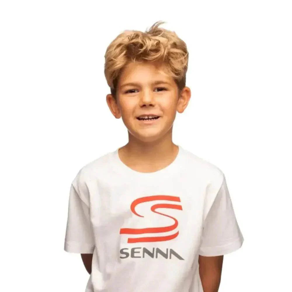 Ayrton Senna T-Shirt Senna Kids White
