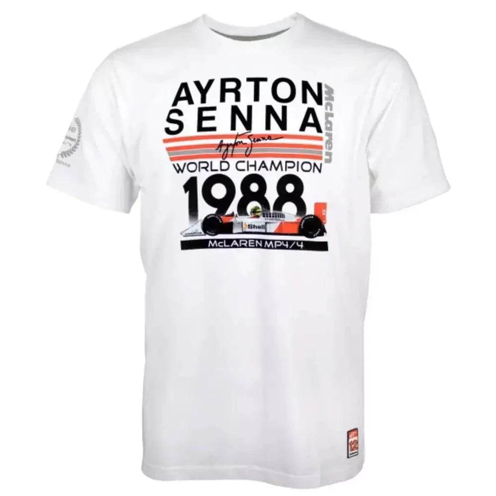 Ayrton Senna T-Shirt World Champion 1988 McLaren - Dash Racegear Store